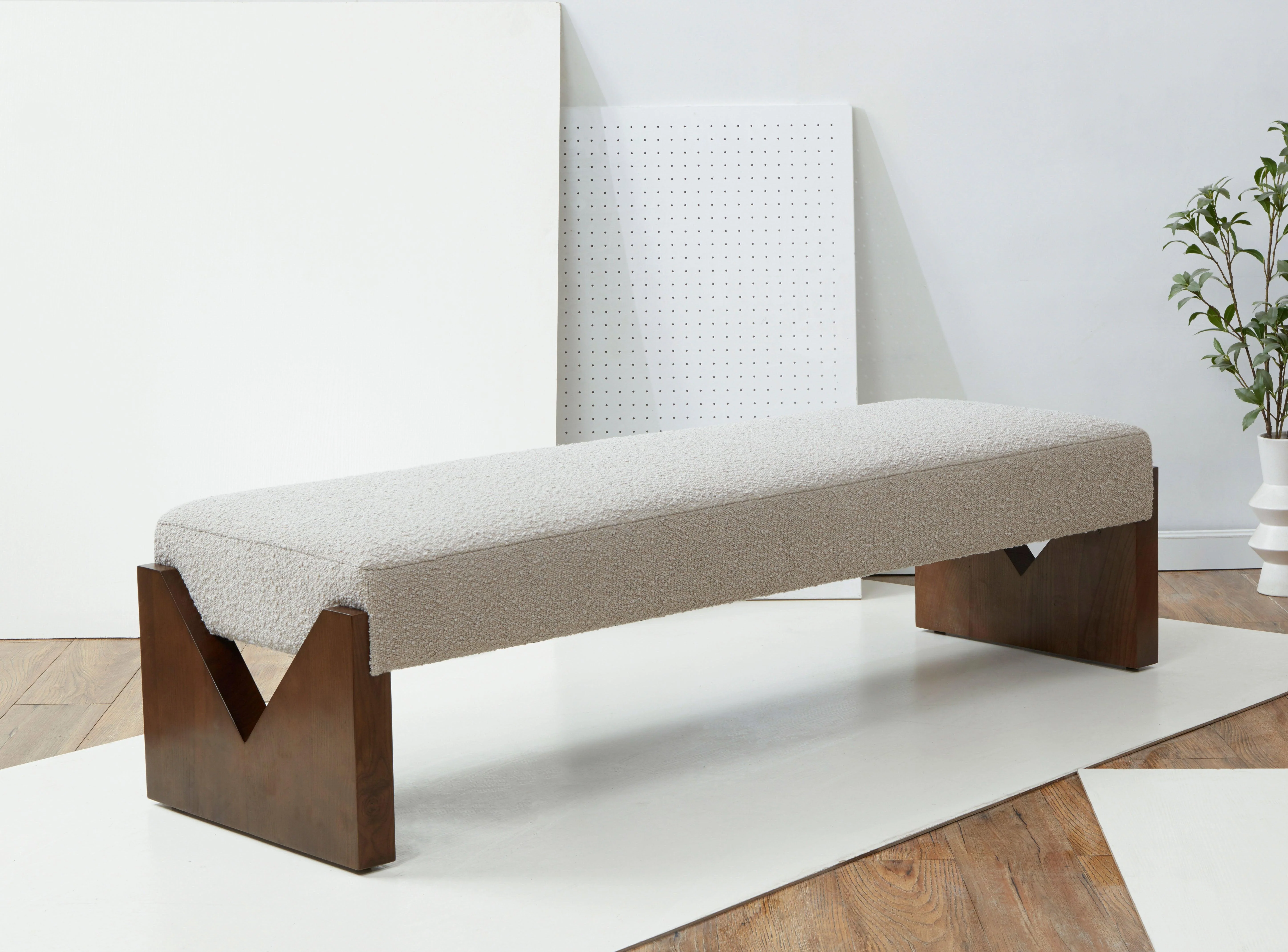 Alayna Boucle Bench - Remutear