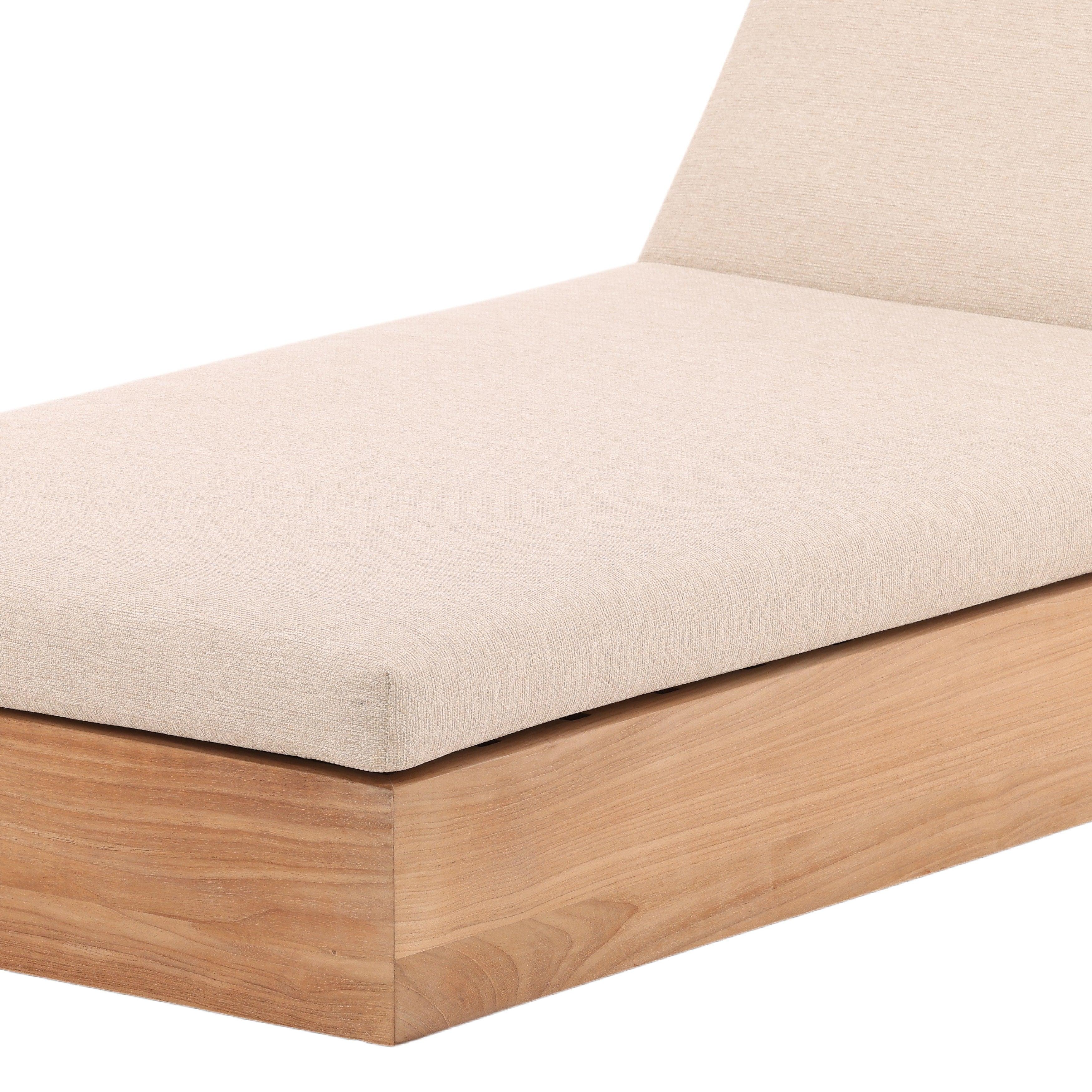 Darleen Outdoor Chaise Sand - Remutear
