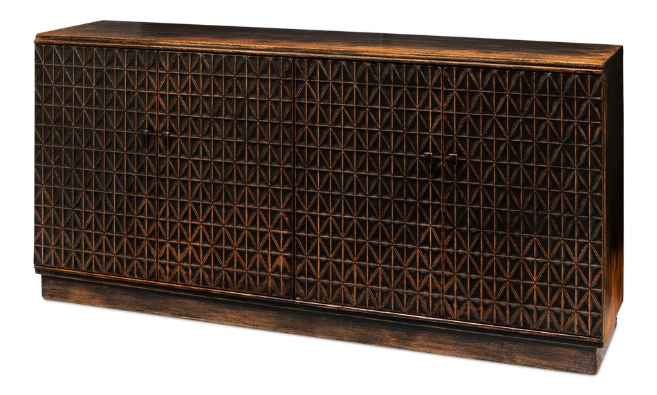 Scrubboard Front Sideboard - Ebony - Remutear