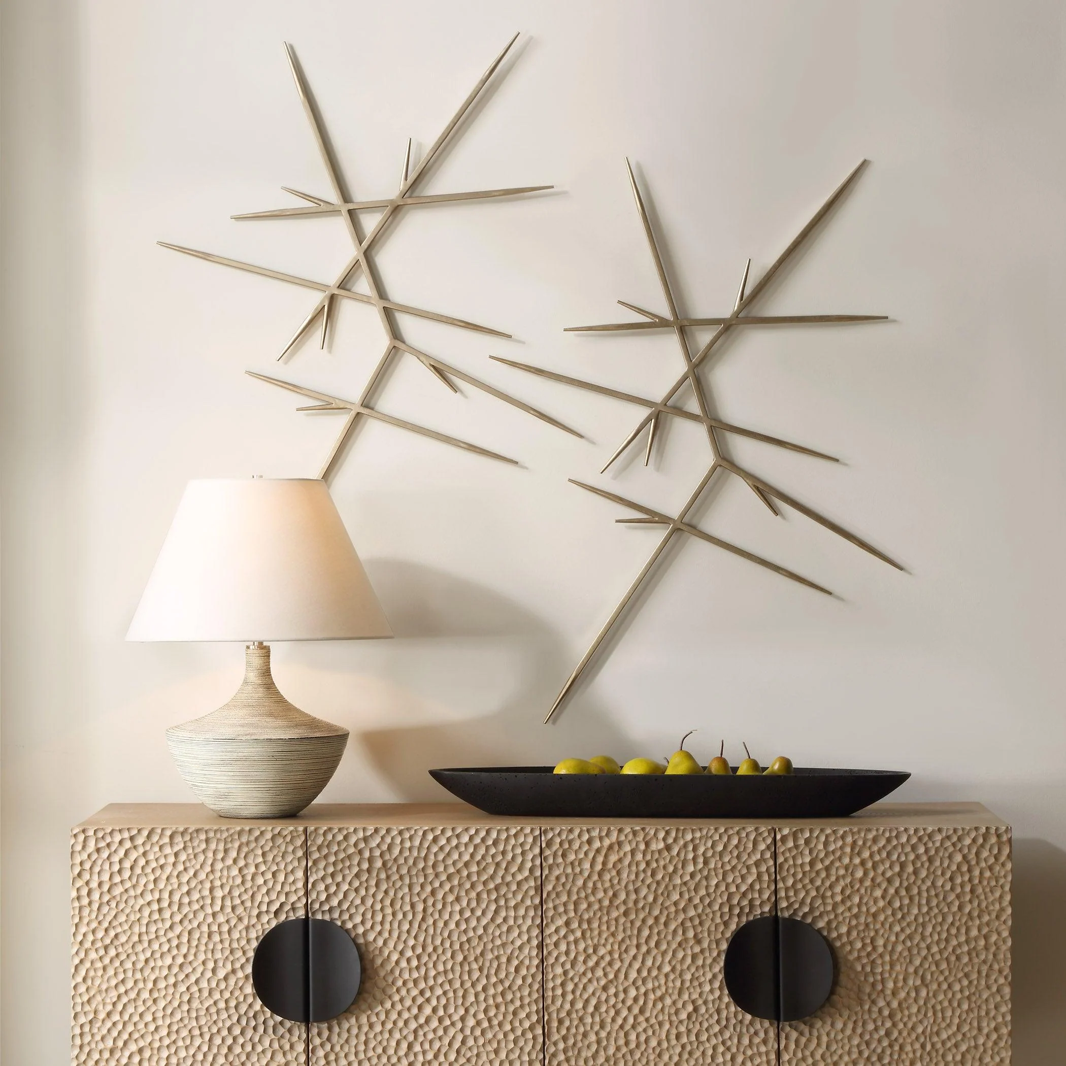 Fireworks Silver Wall Decor, S/2 - Remutear