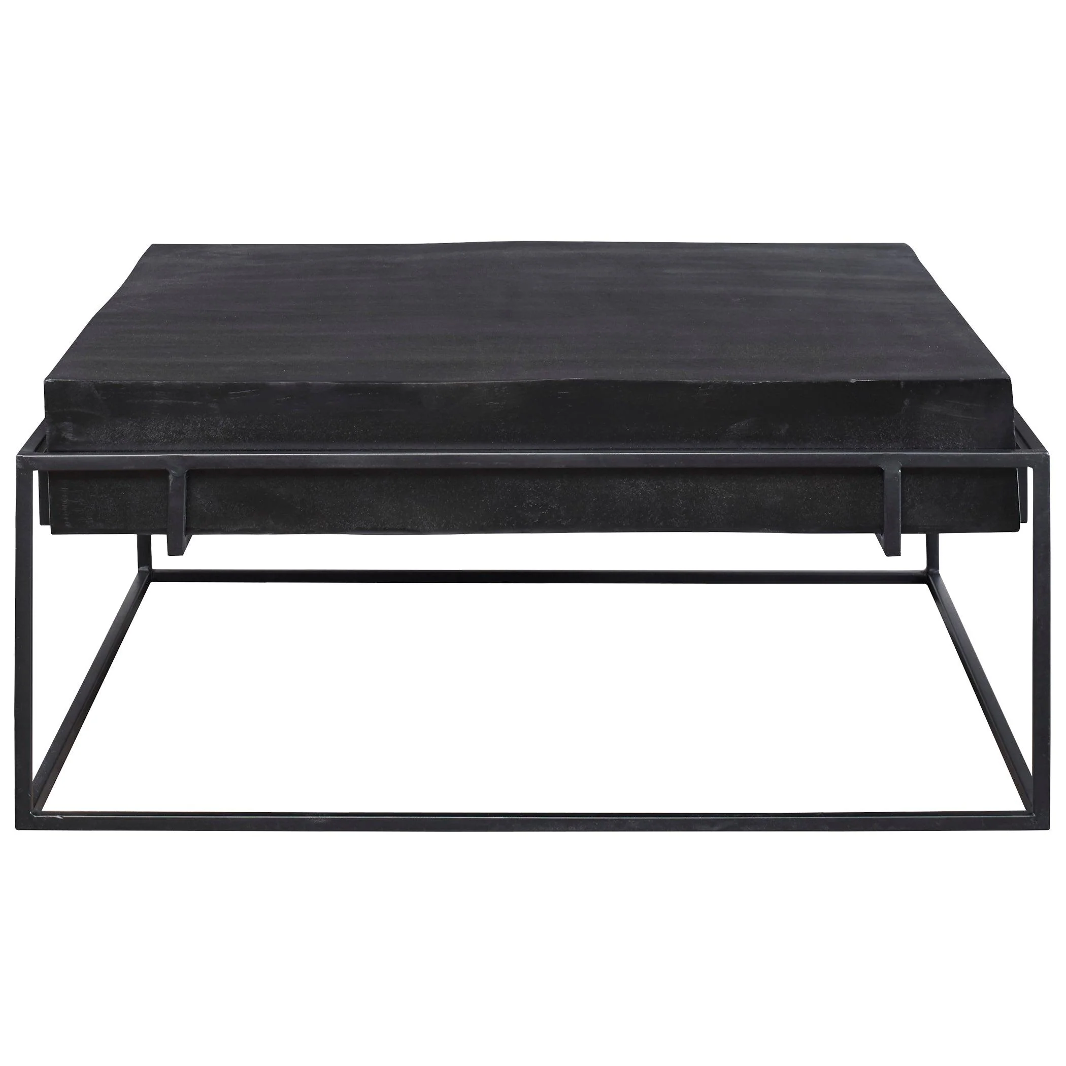 TELONE MODERN BLACK COFFEE TABLE - Remutear