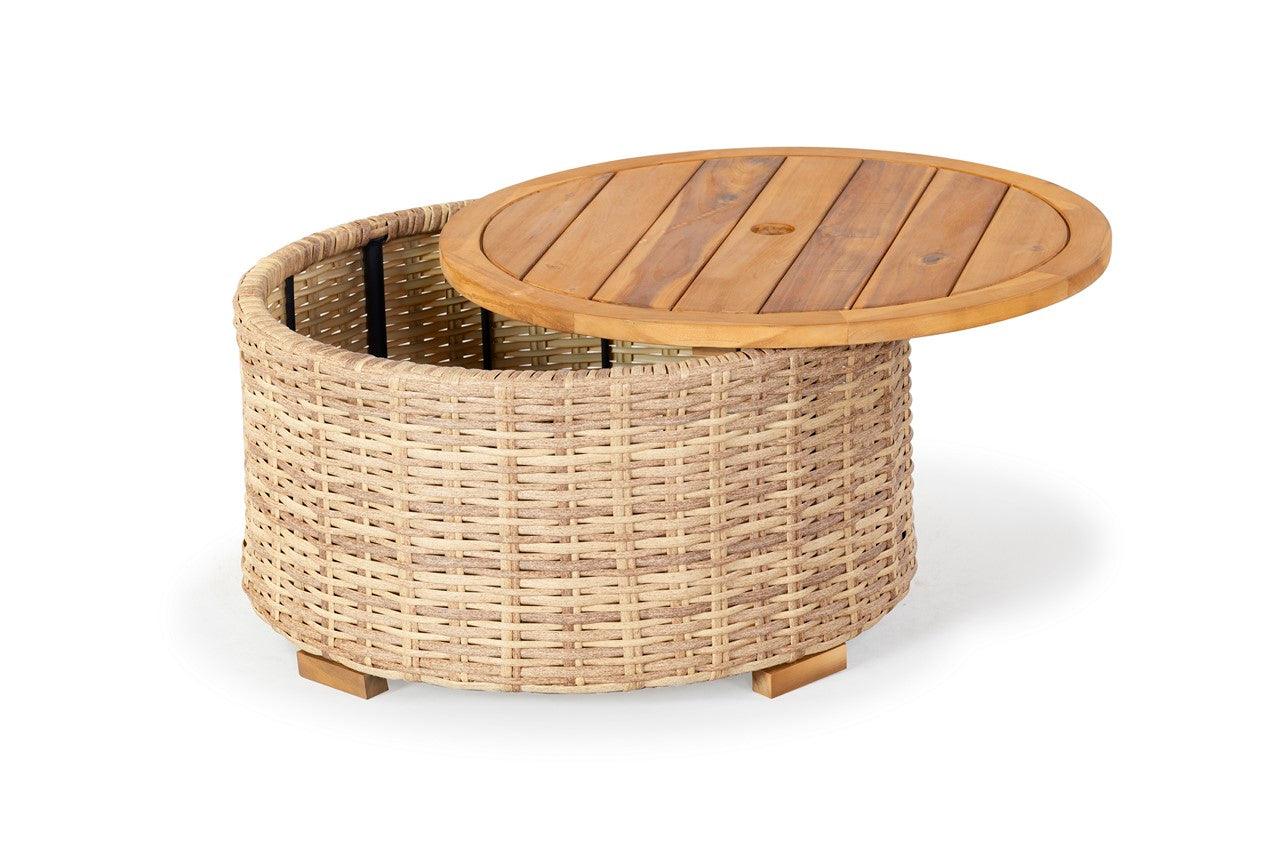 ANGUILLA WICKER COFFEE TABLE - Remutear