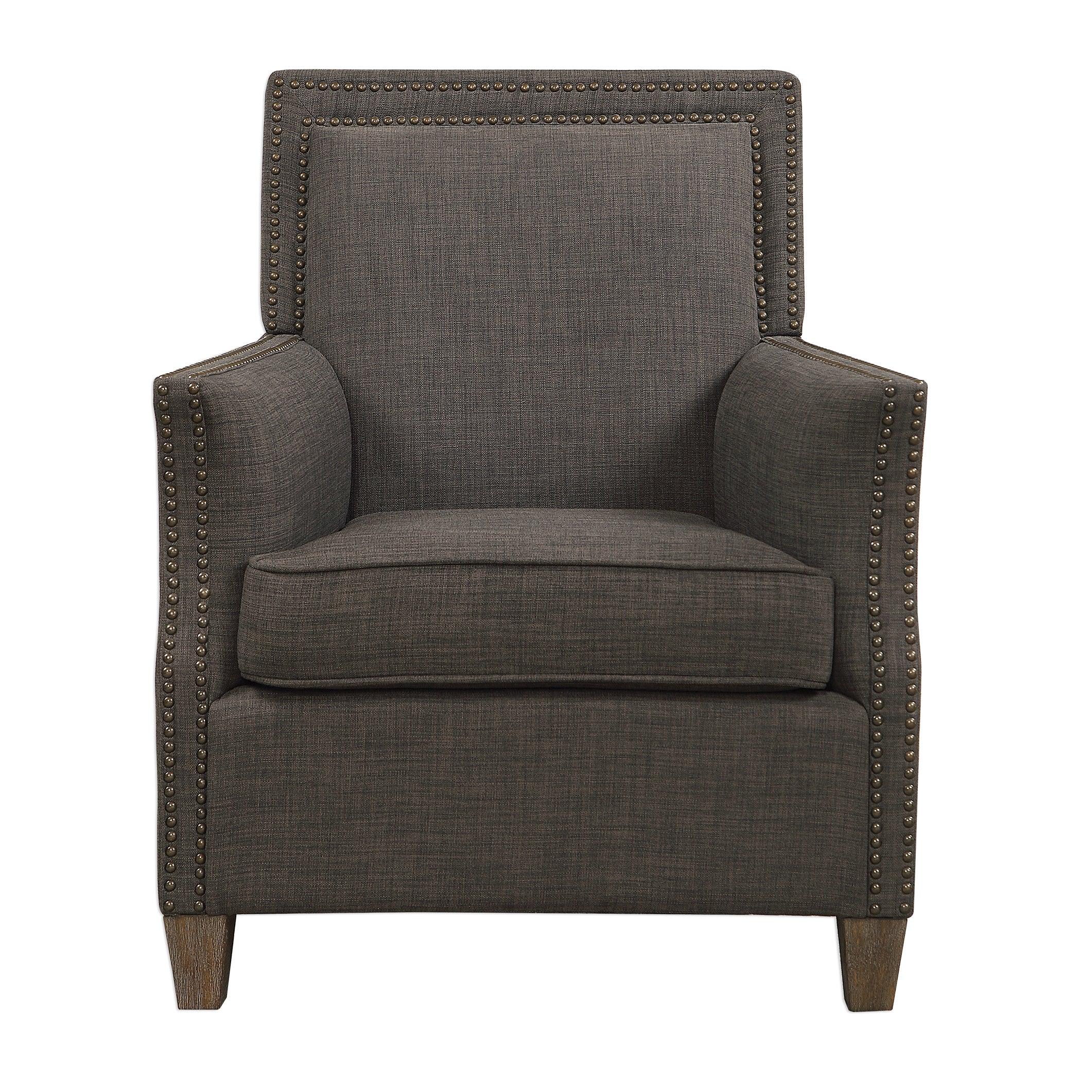 Darick Charcoal Armchair - Remutear
