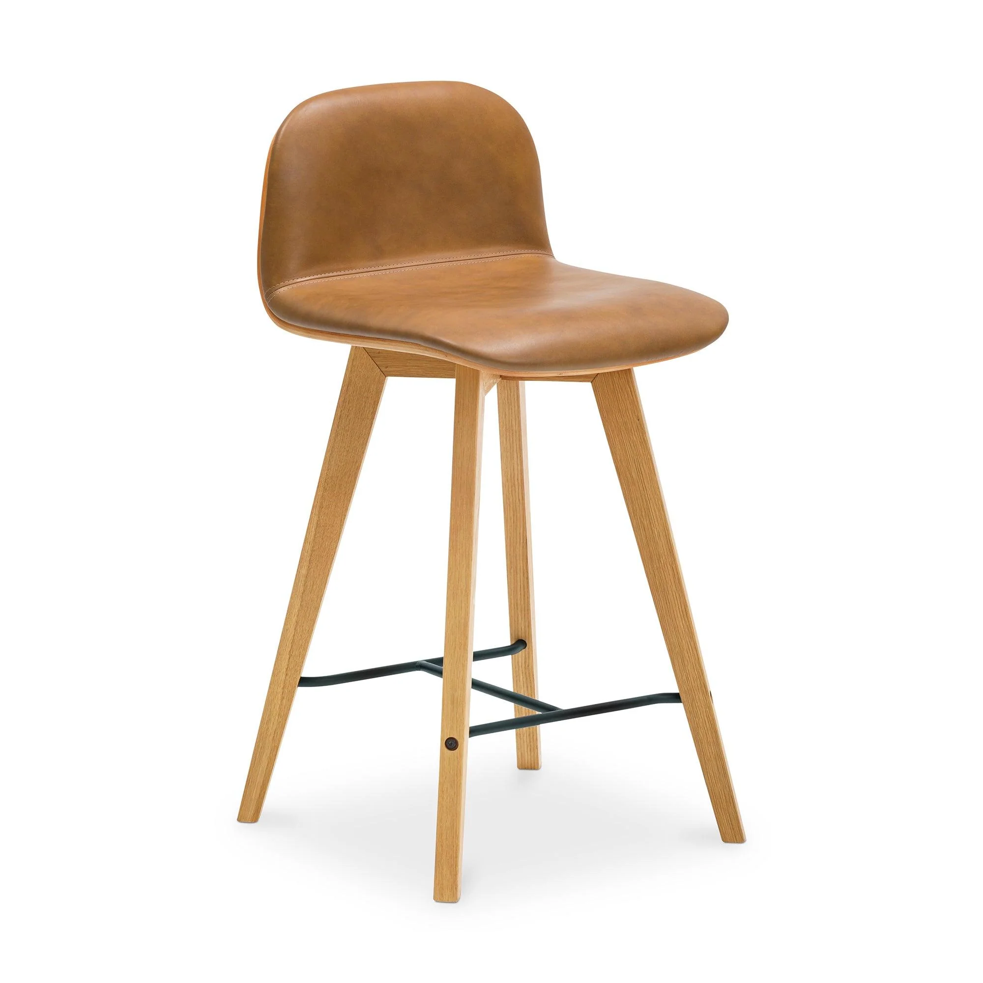 Napoli Leather Counter Stool Tan - Remutear