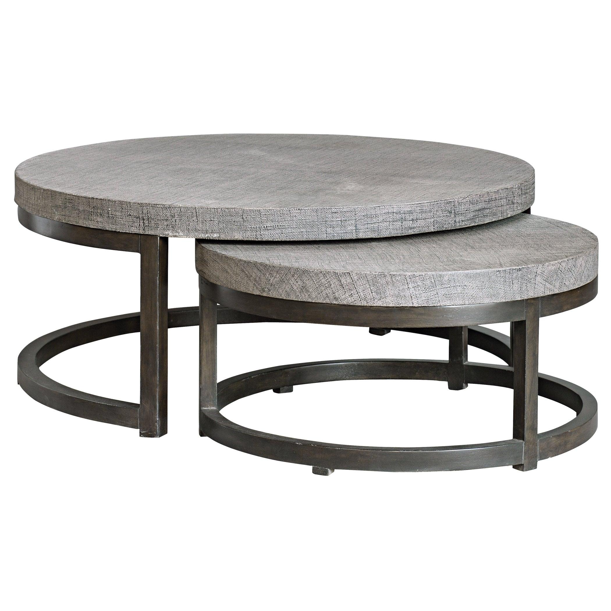 Aiyara Gray Nesting Tables, S/2 - Remutear