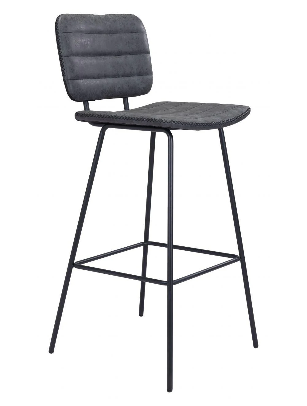 Boston Bar Chair (Set of 2) Vintage Black - Remutear
