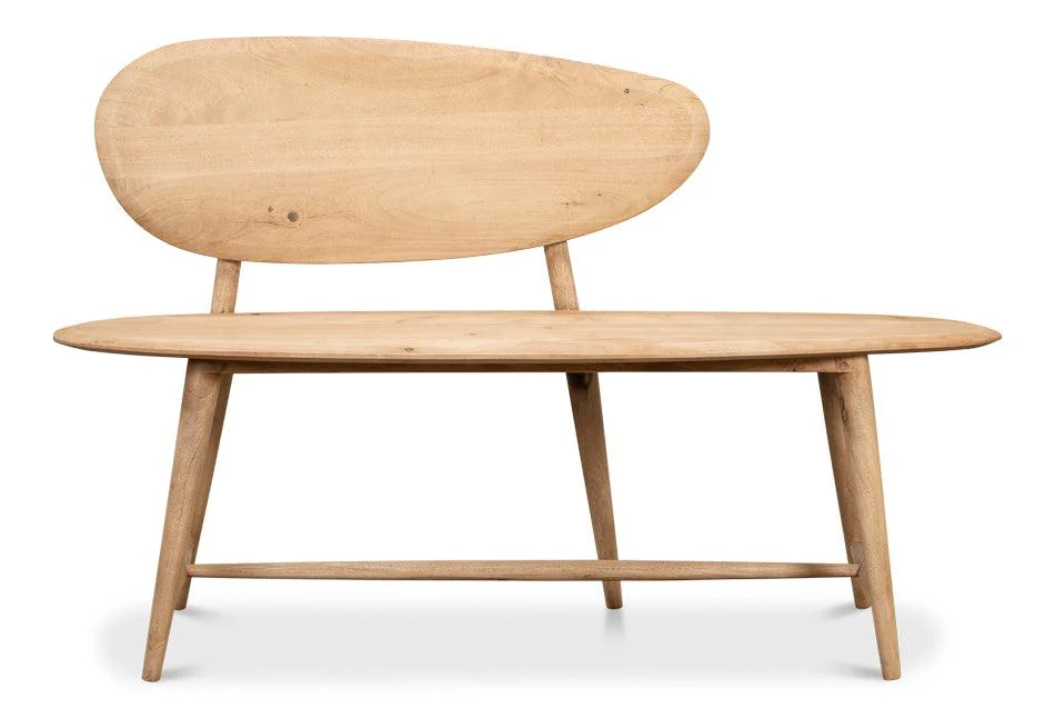 Pebble Bench (1 Back) Lionskin Finish - Remutear