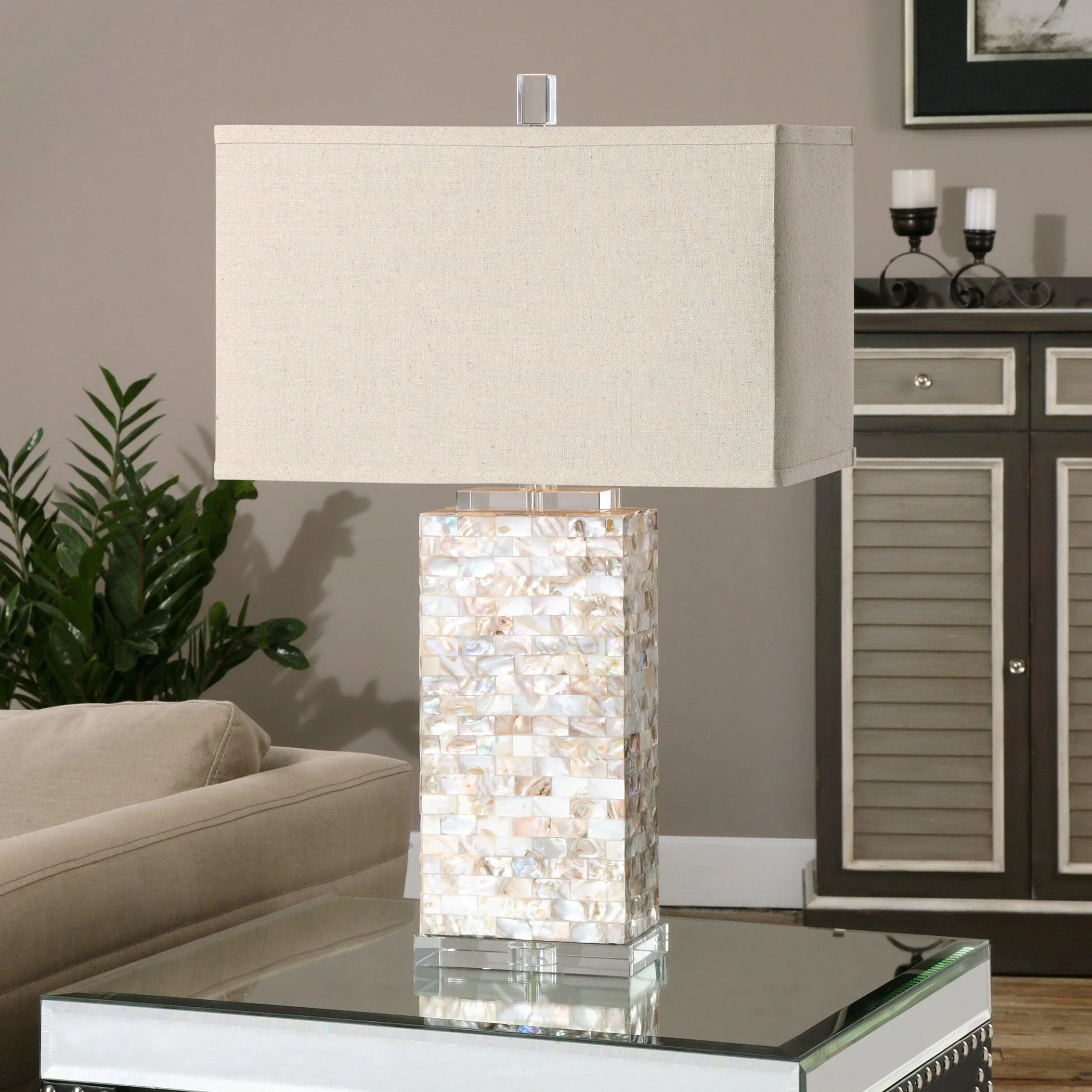 Aden Capiz Shell Lamp - Remutear