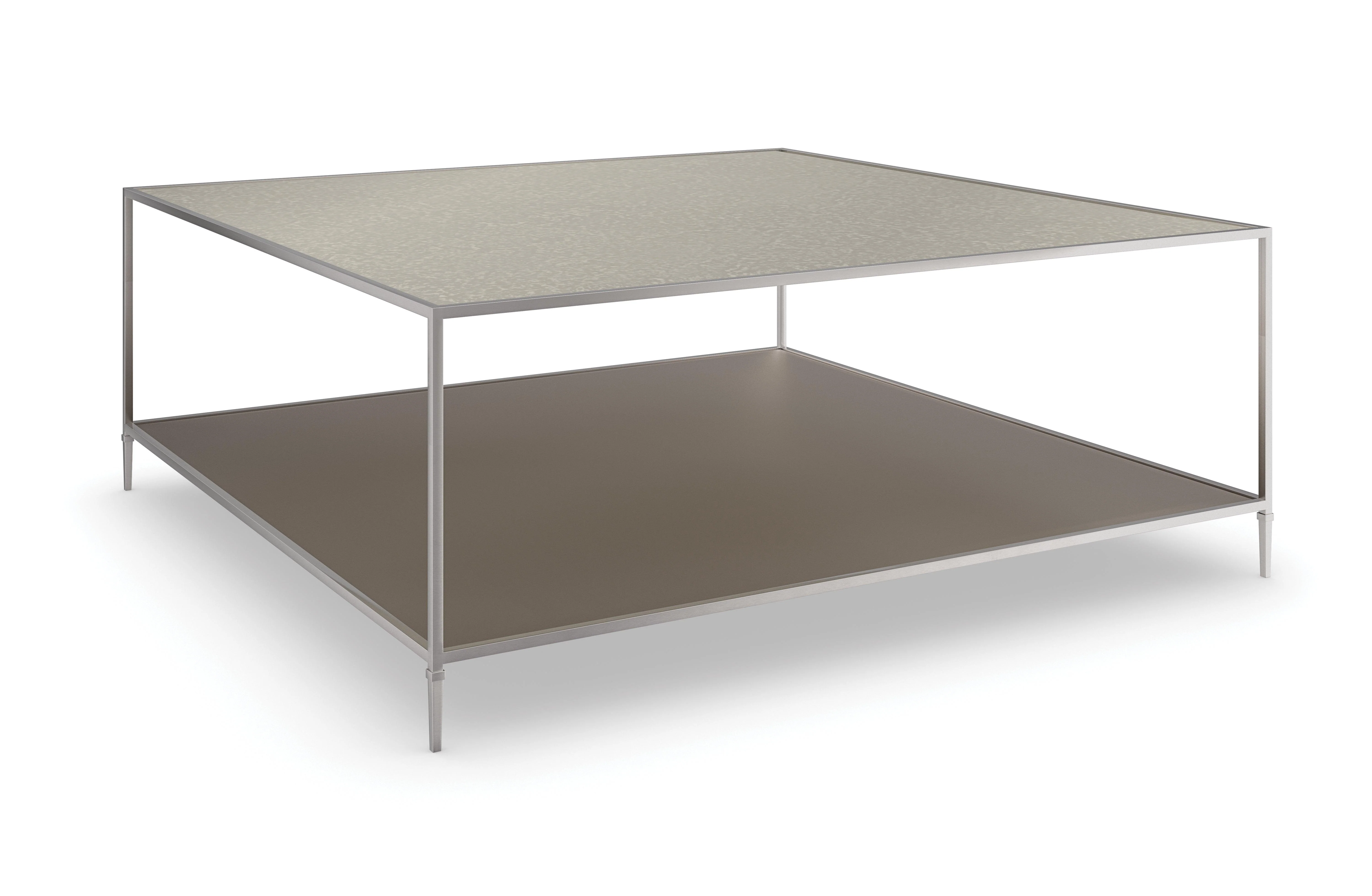 Classic Shimmer Square Cocktail Table - Remutear
