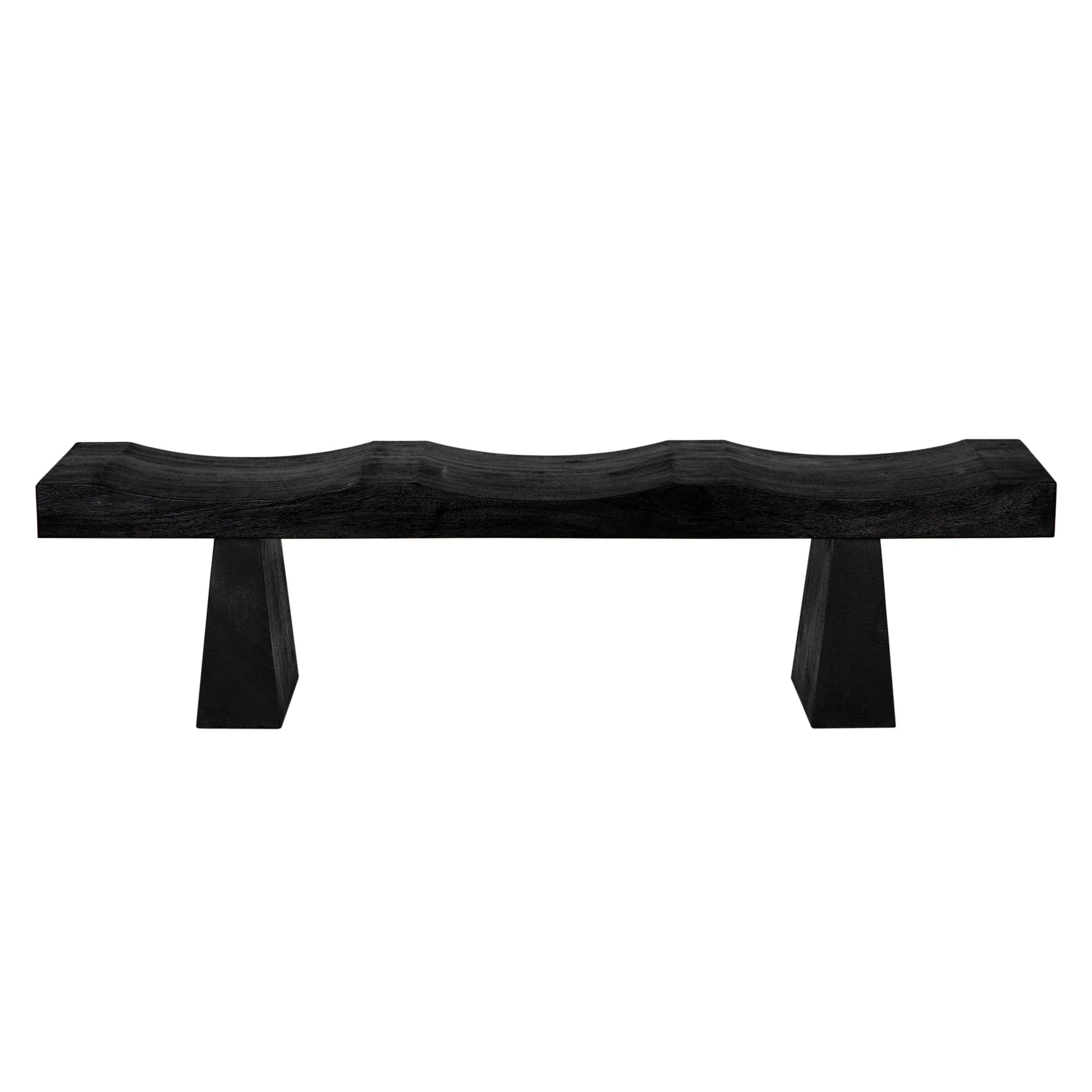Shibumi Bench, Burnt Black Finish - Remutear