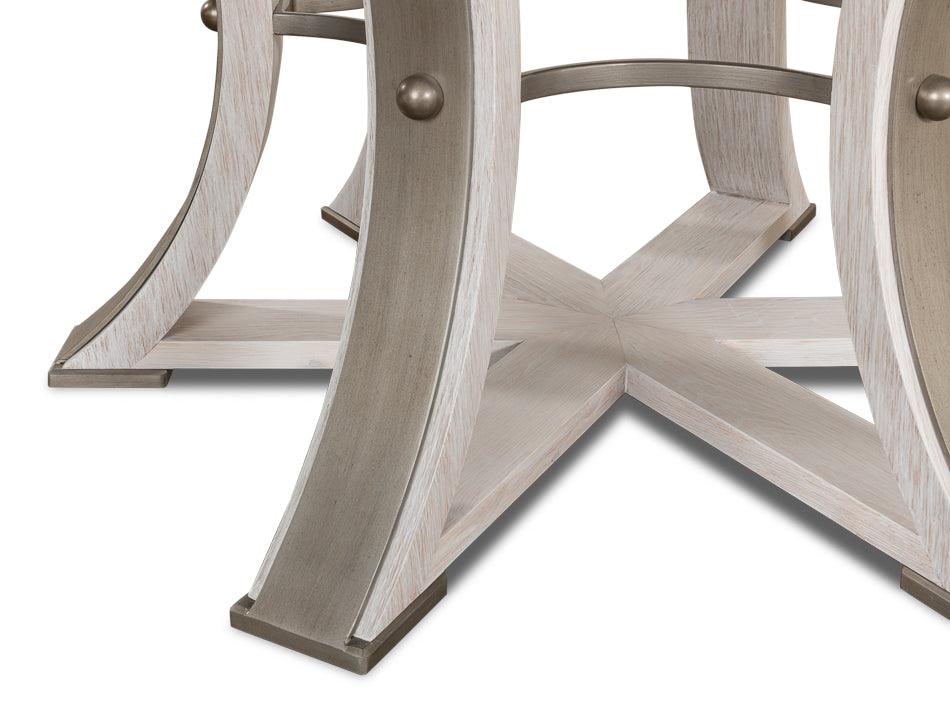 Tower Jupe Dining Table Lg Whitewash Wht - Remutear