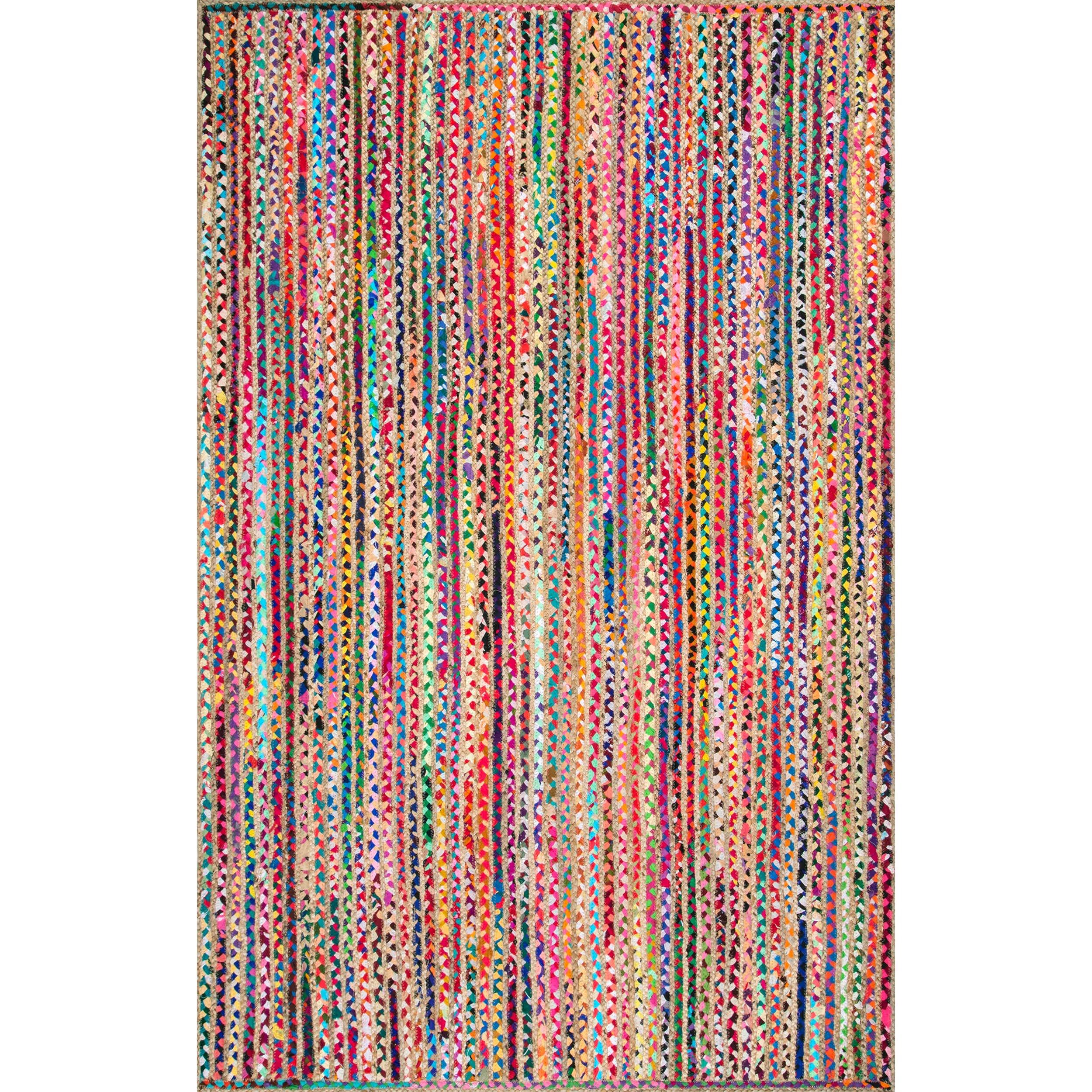 Aleen Braided Cotton/Jute Area Rug - Remutear