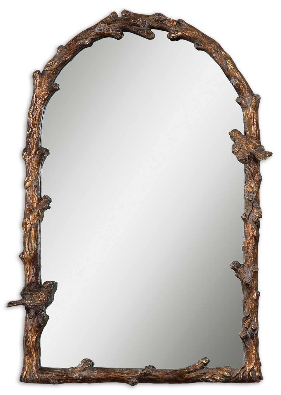 PAZA ANTIQUE GOLD ARCH MIRROR - Remutear