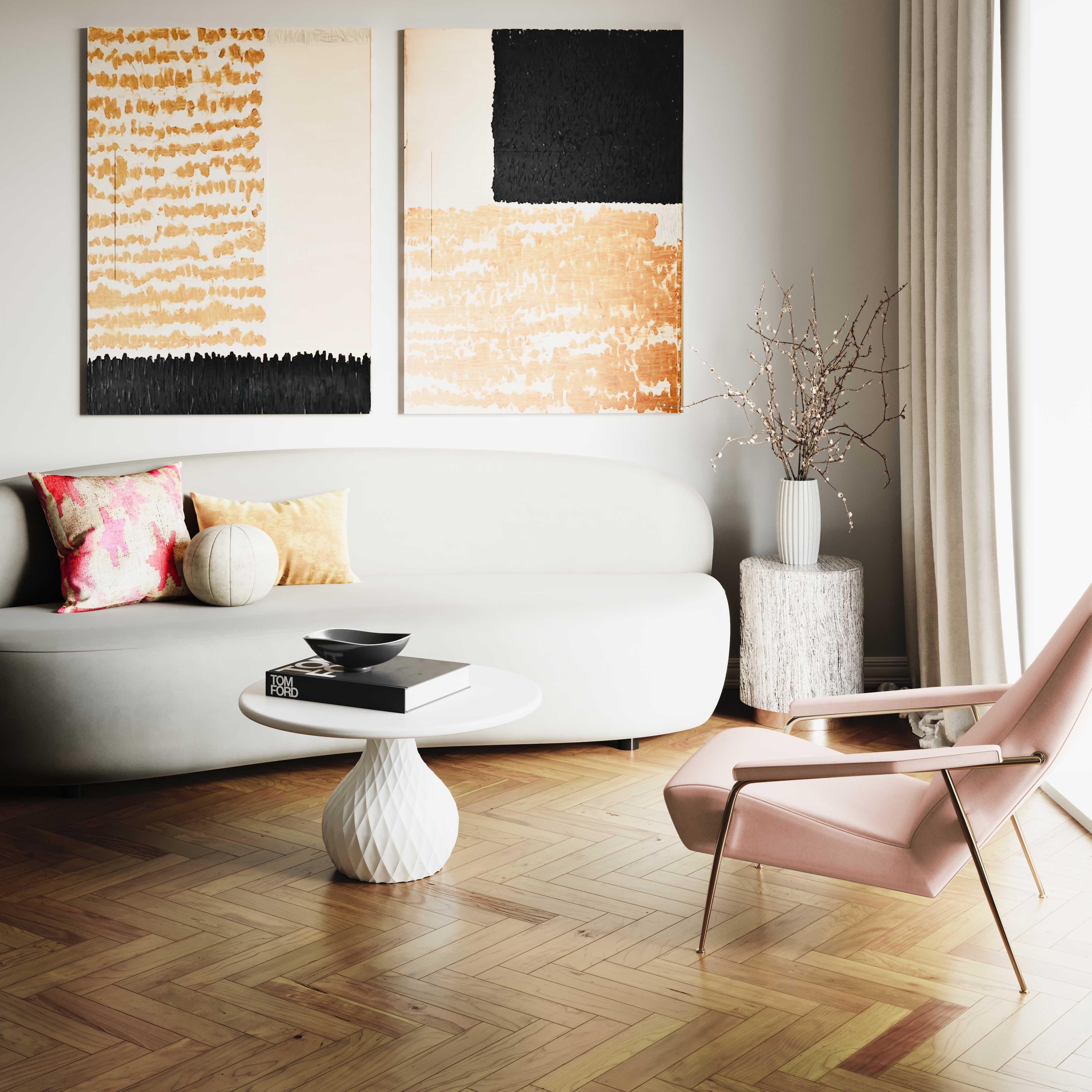 Tulum Ivory Concrete Coffee Table - Remutear