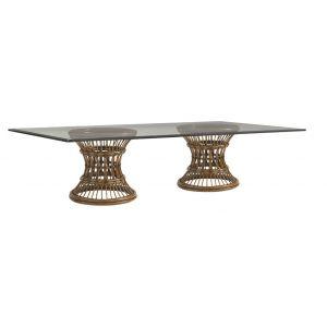 Bali Hai Latitude Dining Table With 84 X 48 Inch Glass Top - Remutear