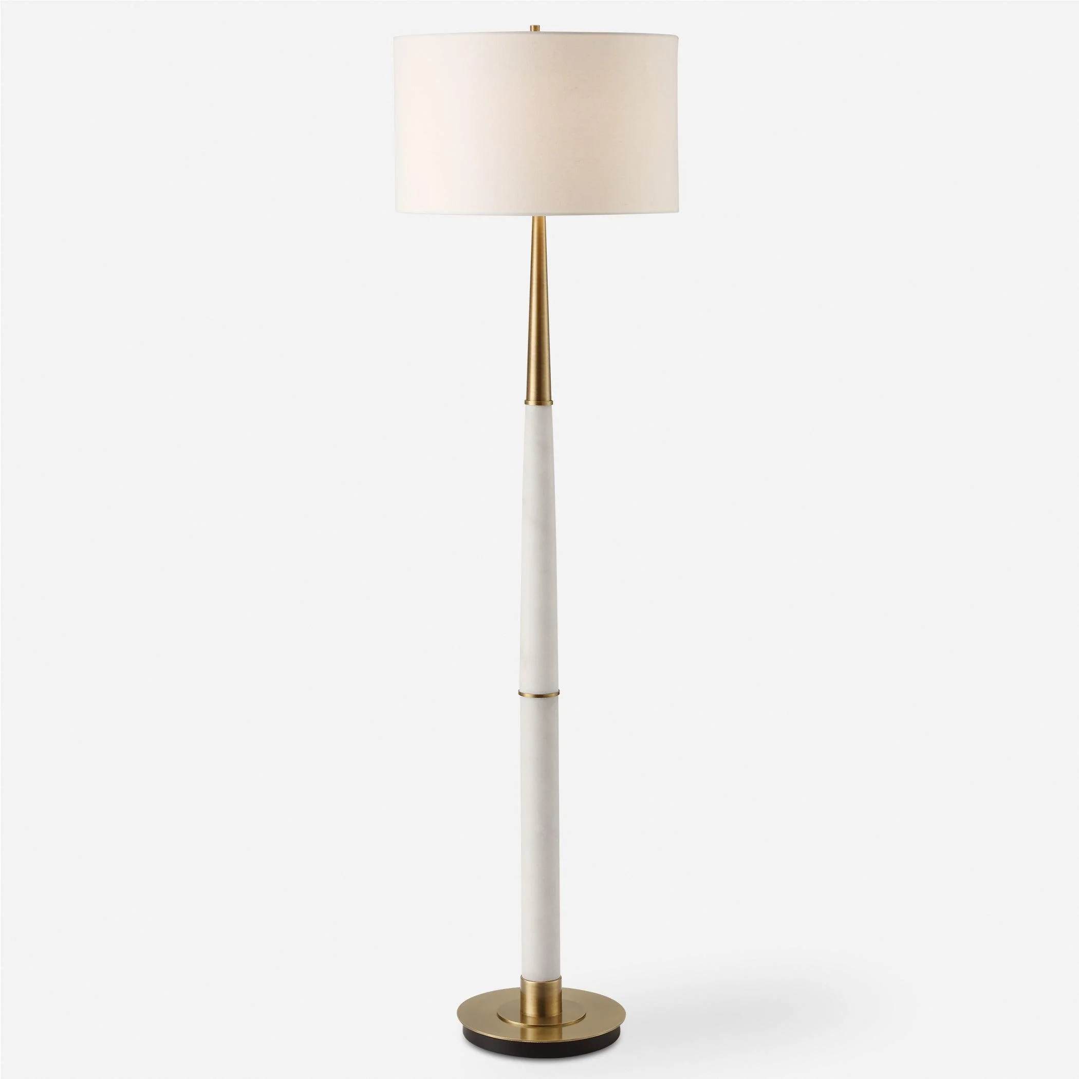 Faro White Marble Floor Lamp - Remutear