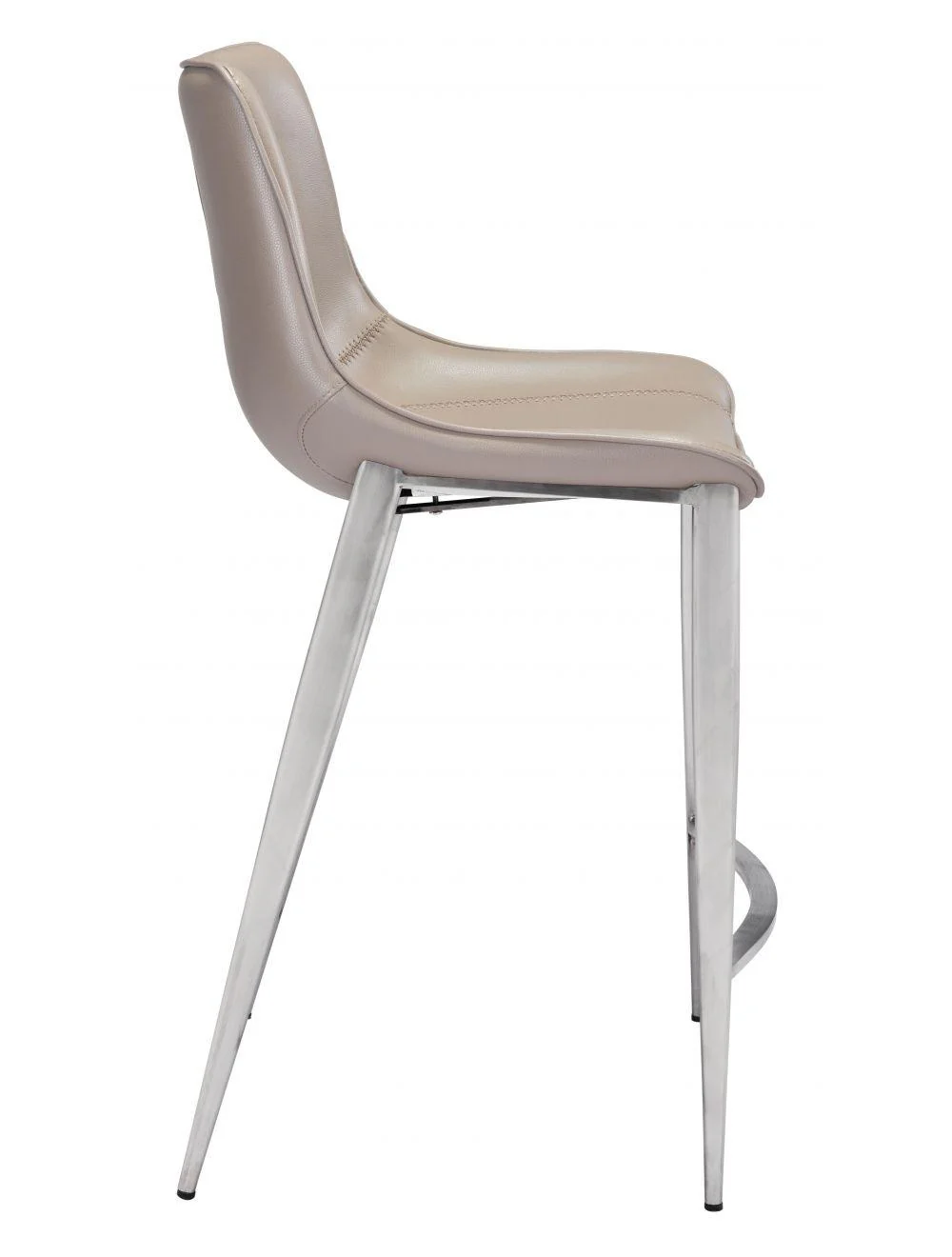 Magnus Counter Chair (Set of 2) Gray & Silver - Remutear