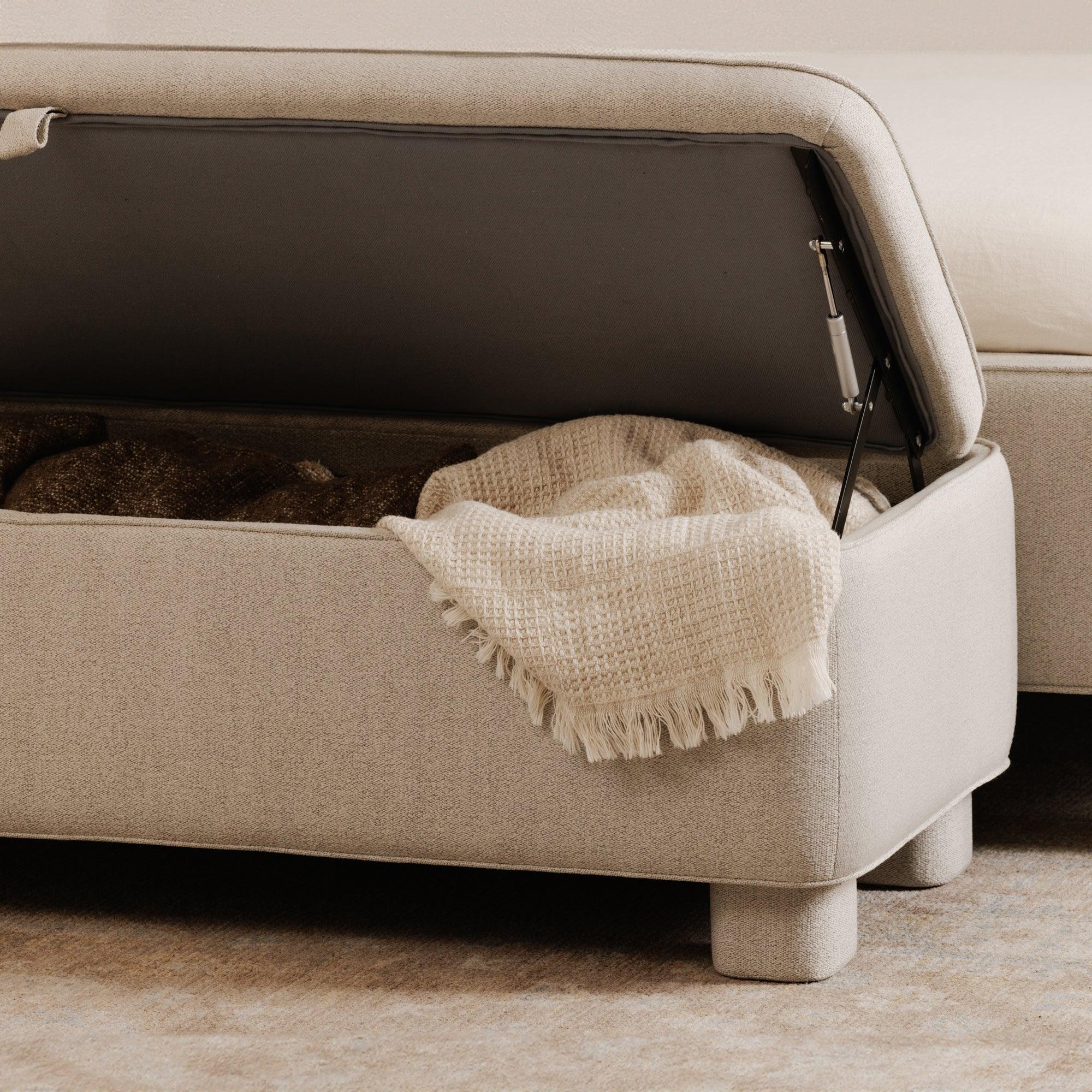 Ichigo Storage Bench Light Grey - Remutear
