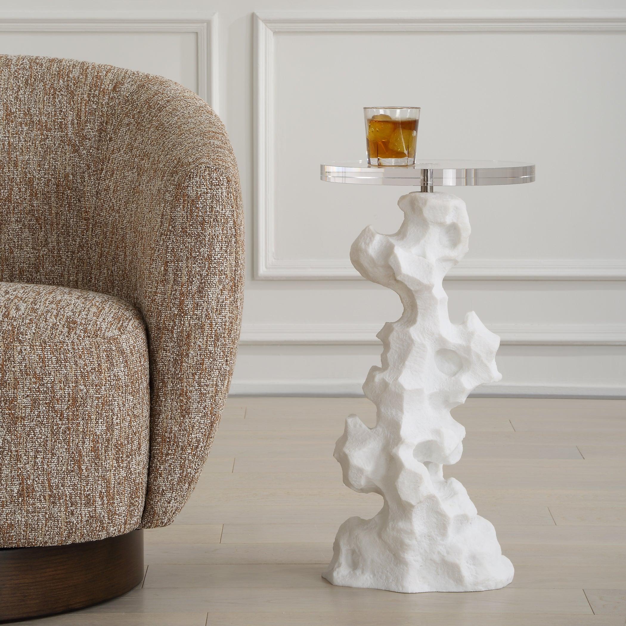 Remnant White Stone Drink Table - Remutear