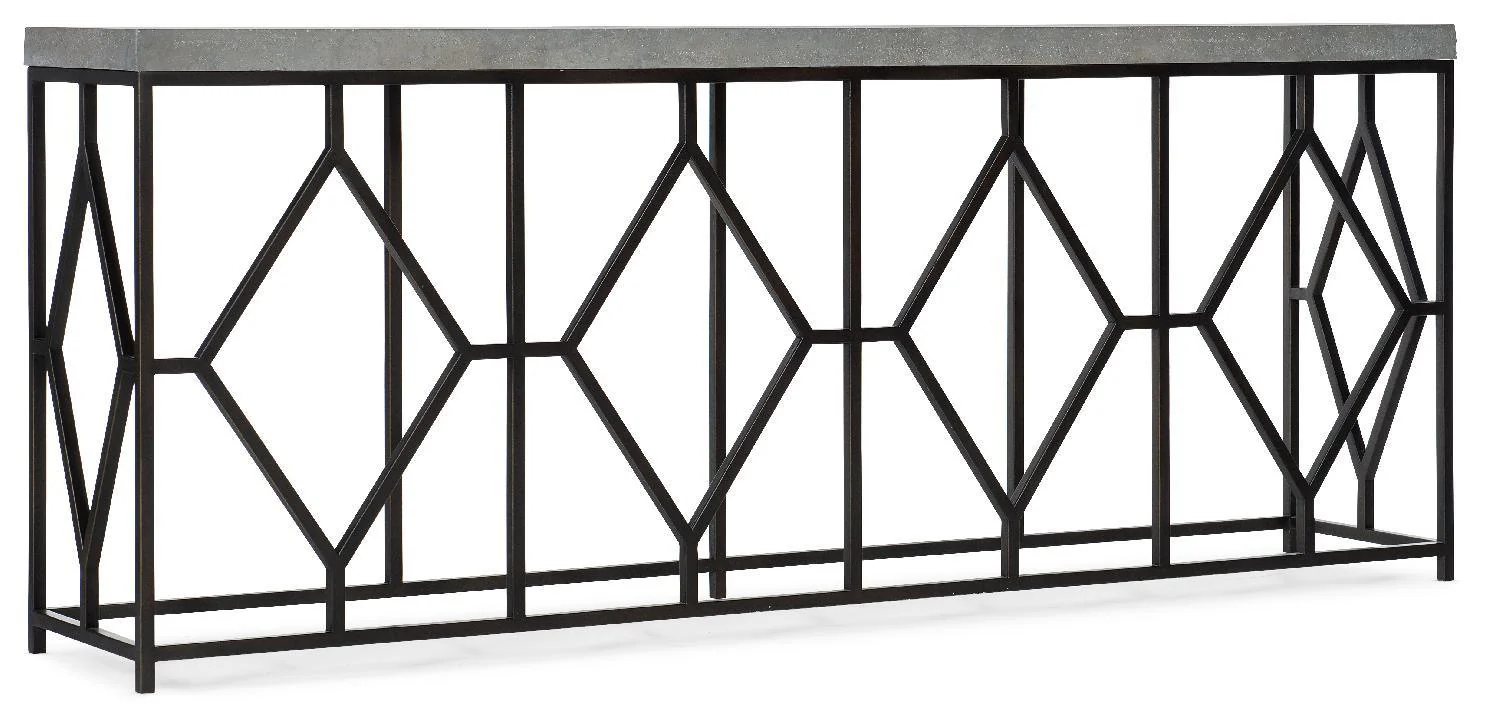 Ciao Bella Metal and Faux Concrete Console Table - Remutear
