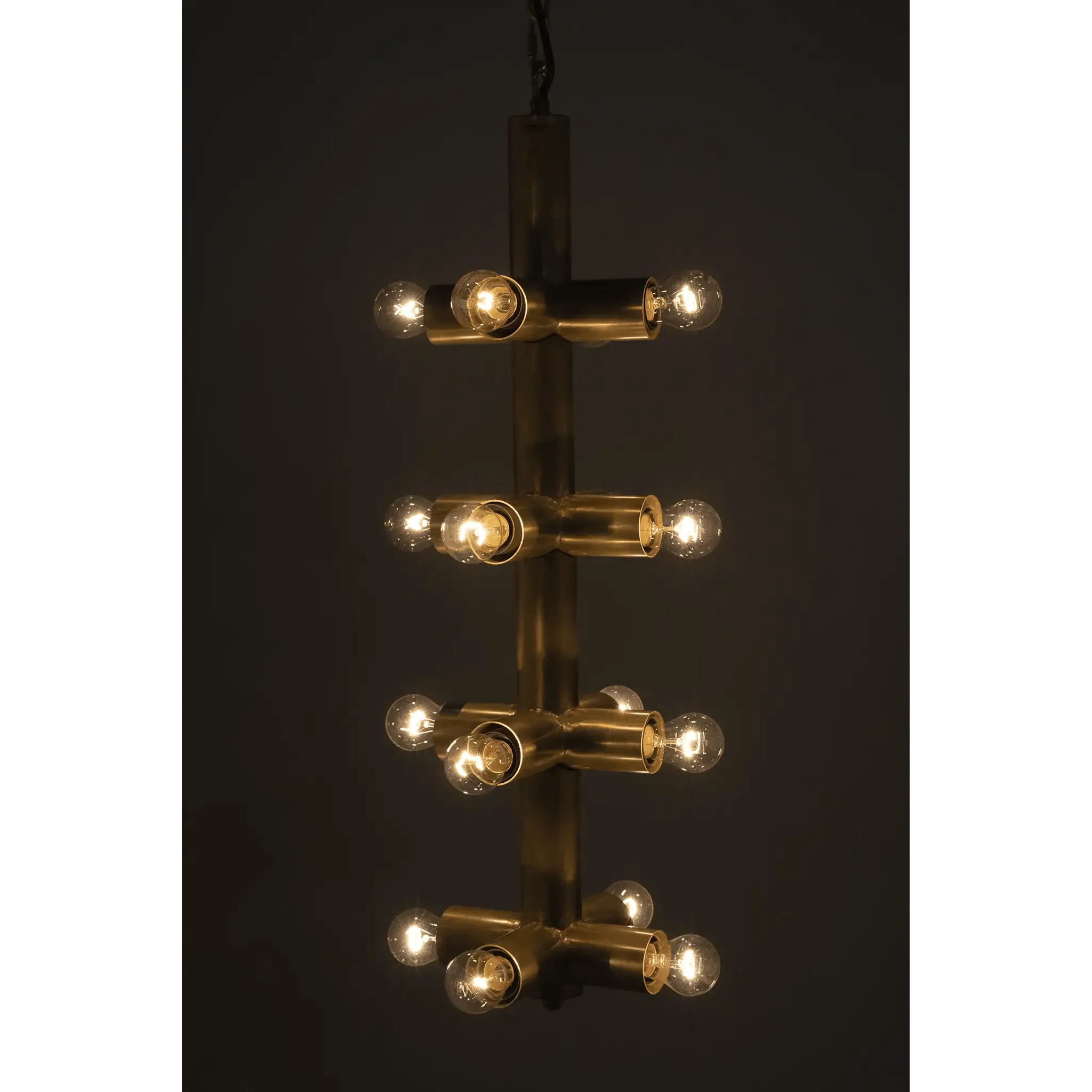 Axe Chandelier, Metal with Brass Finish - Remutear