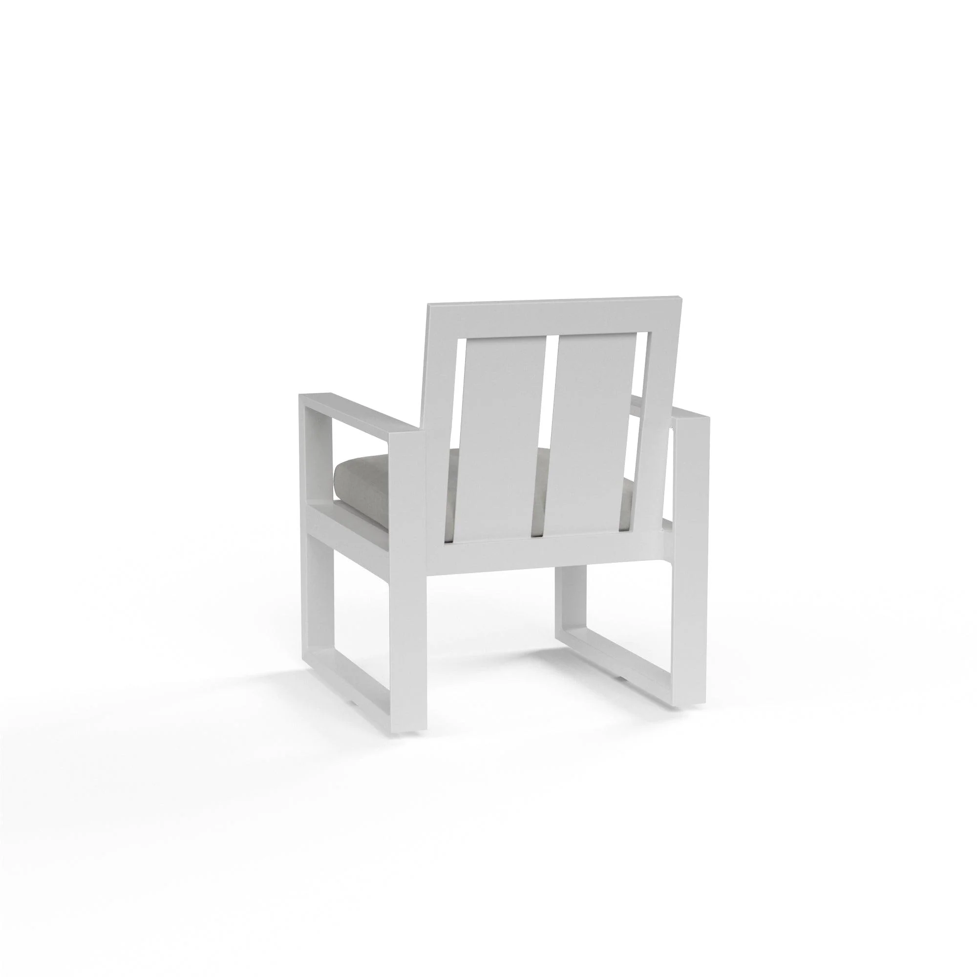 Newport Dining Chair in Cast Silver, No Welt - Remutear