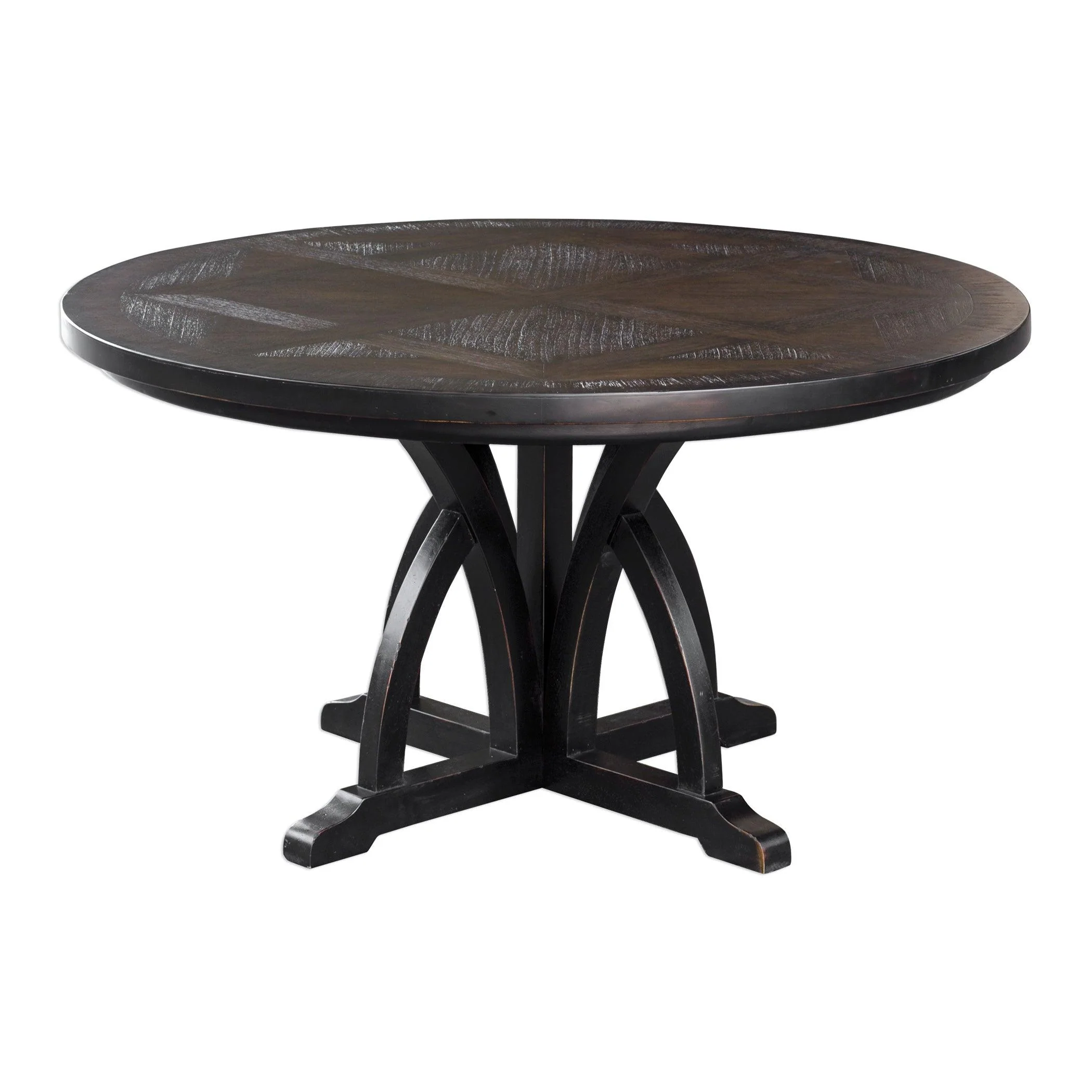 MAIVA ROUND BLACK DINING TABLE - Remutear