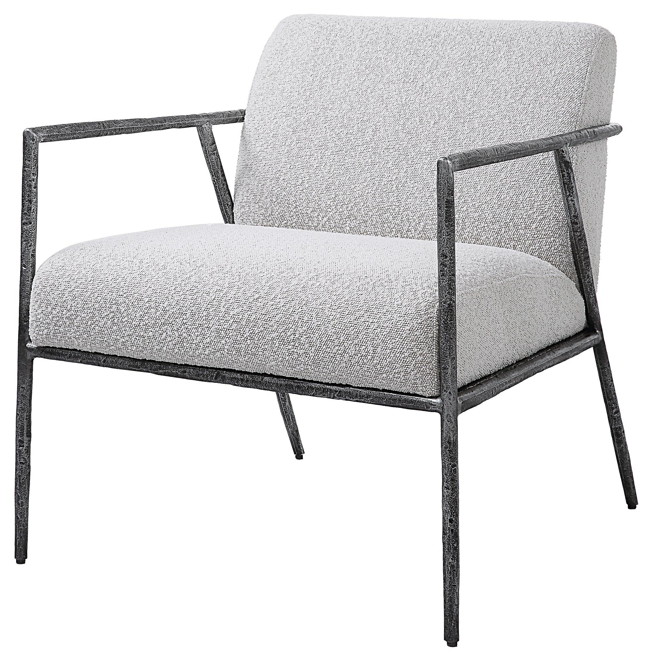 Brisbane Light Gray Accent Chair - Remutear