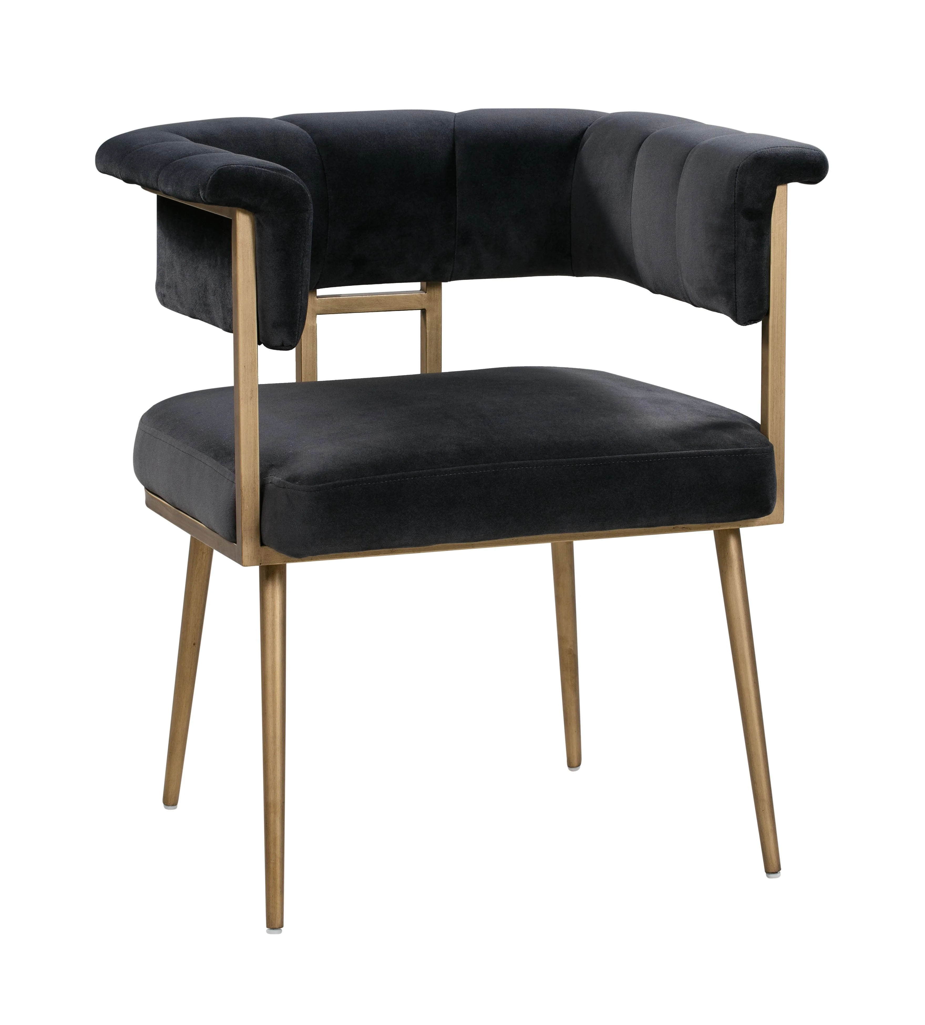 Astrid Grey Velvet Chair - Remutear