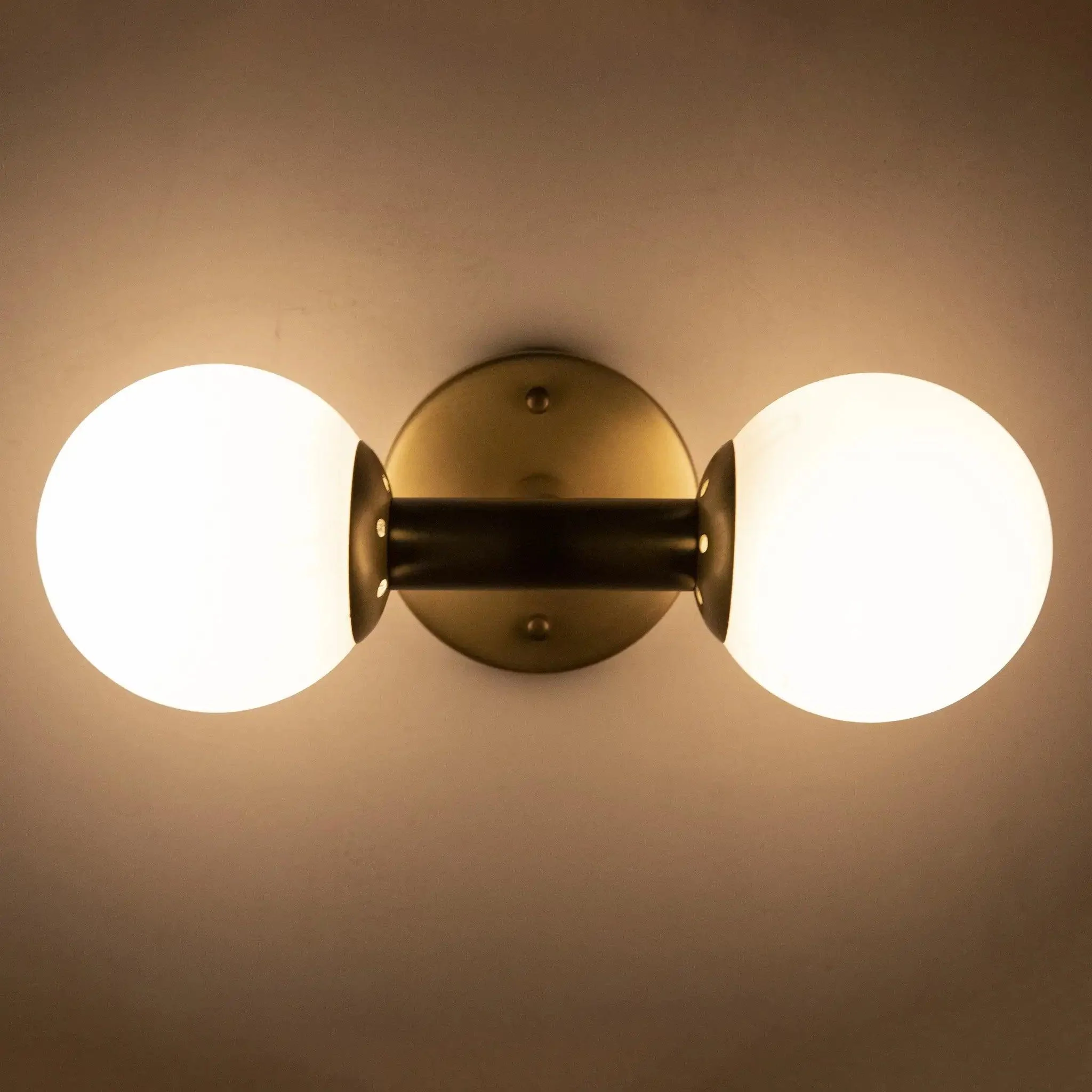 Antiope Sconce, Antique Brass and Glass - Remutear