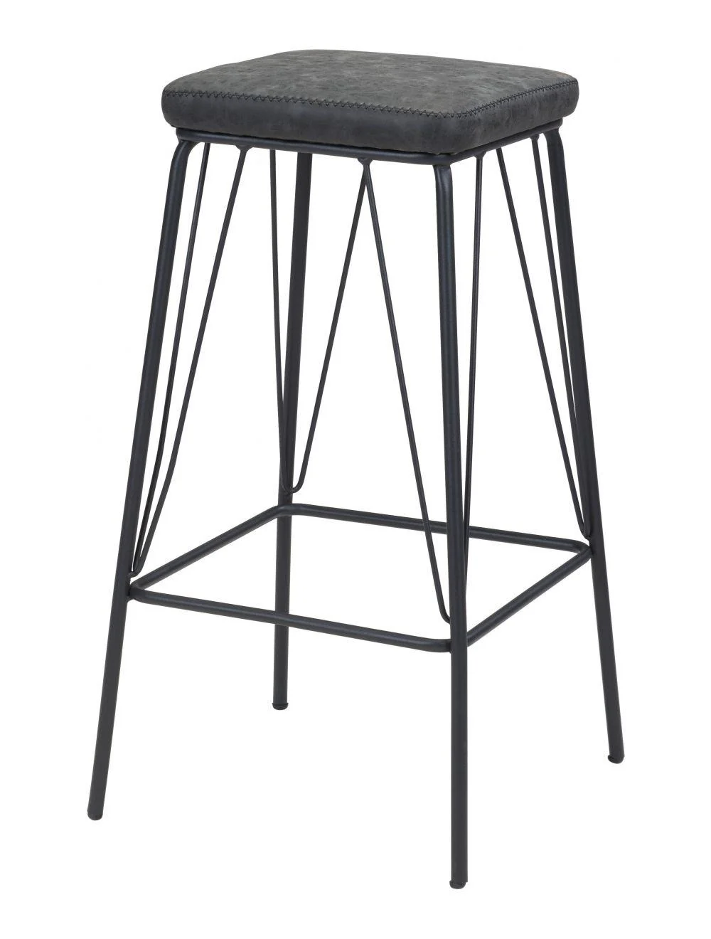 Samuel Counter Stool (Set of 2) Vintage Black - Remutear