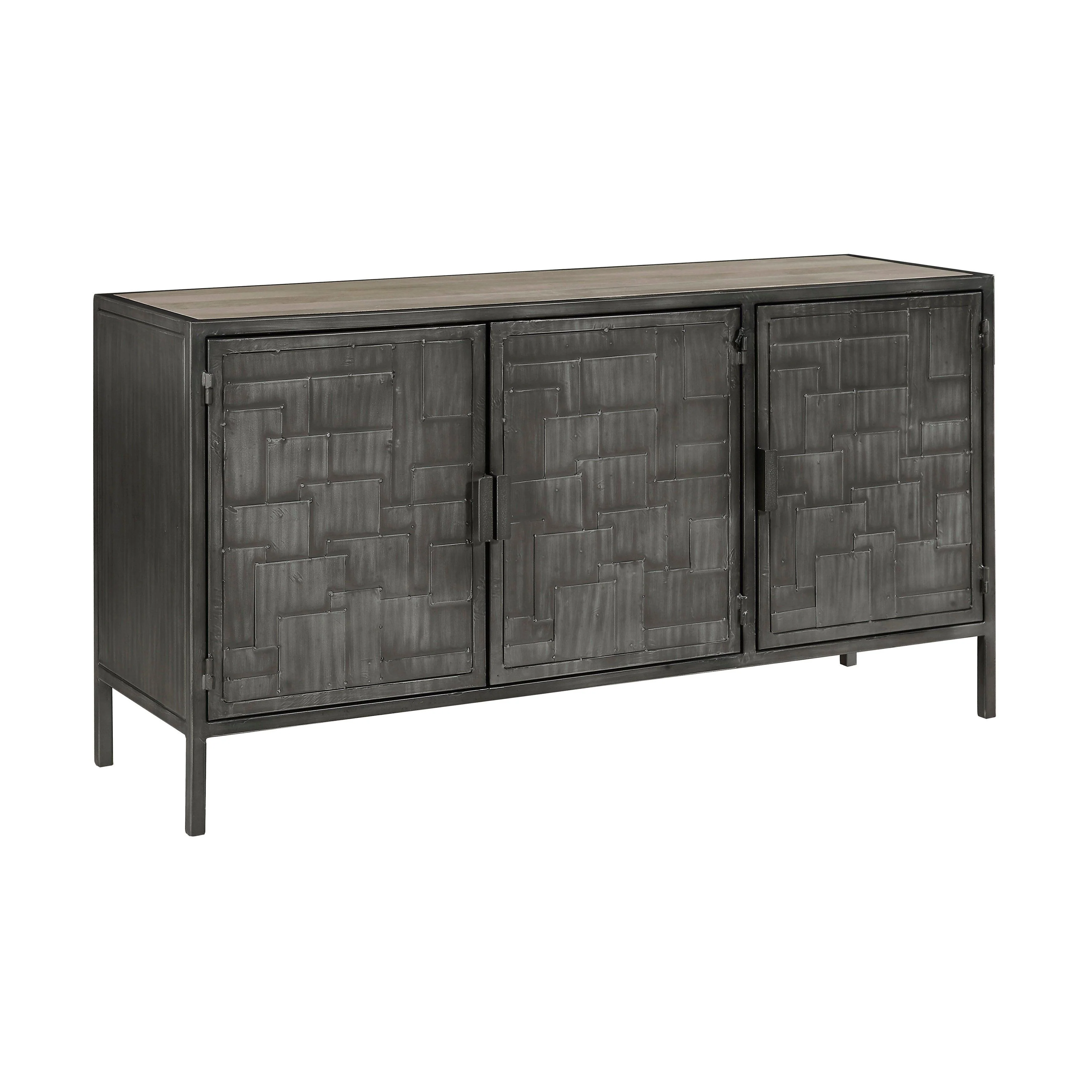 3-Door Metal Sideboard - Remutear