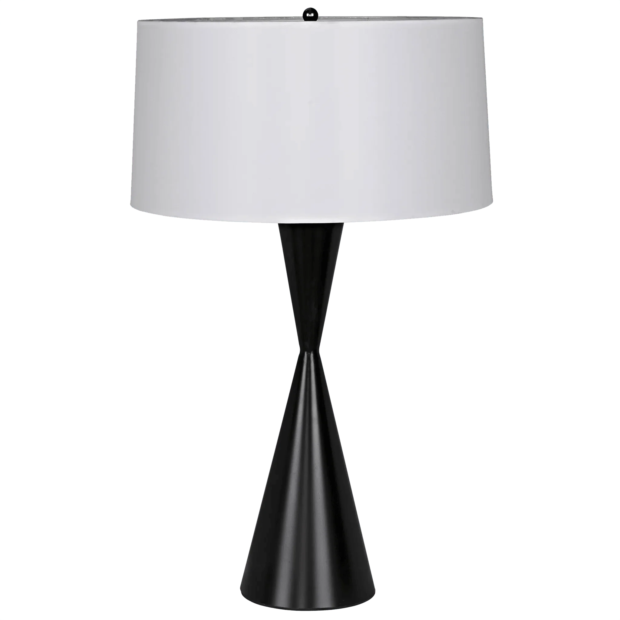Noble Table Lamp with Shade, Black Steel - Remutear