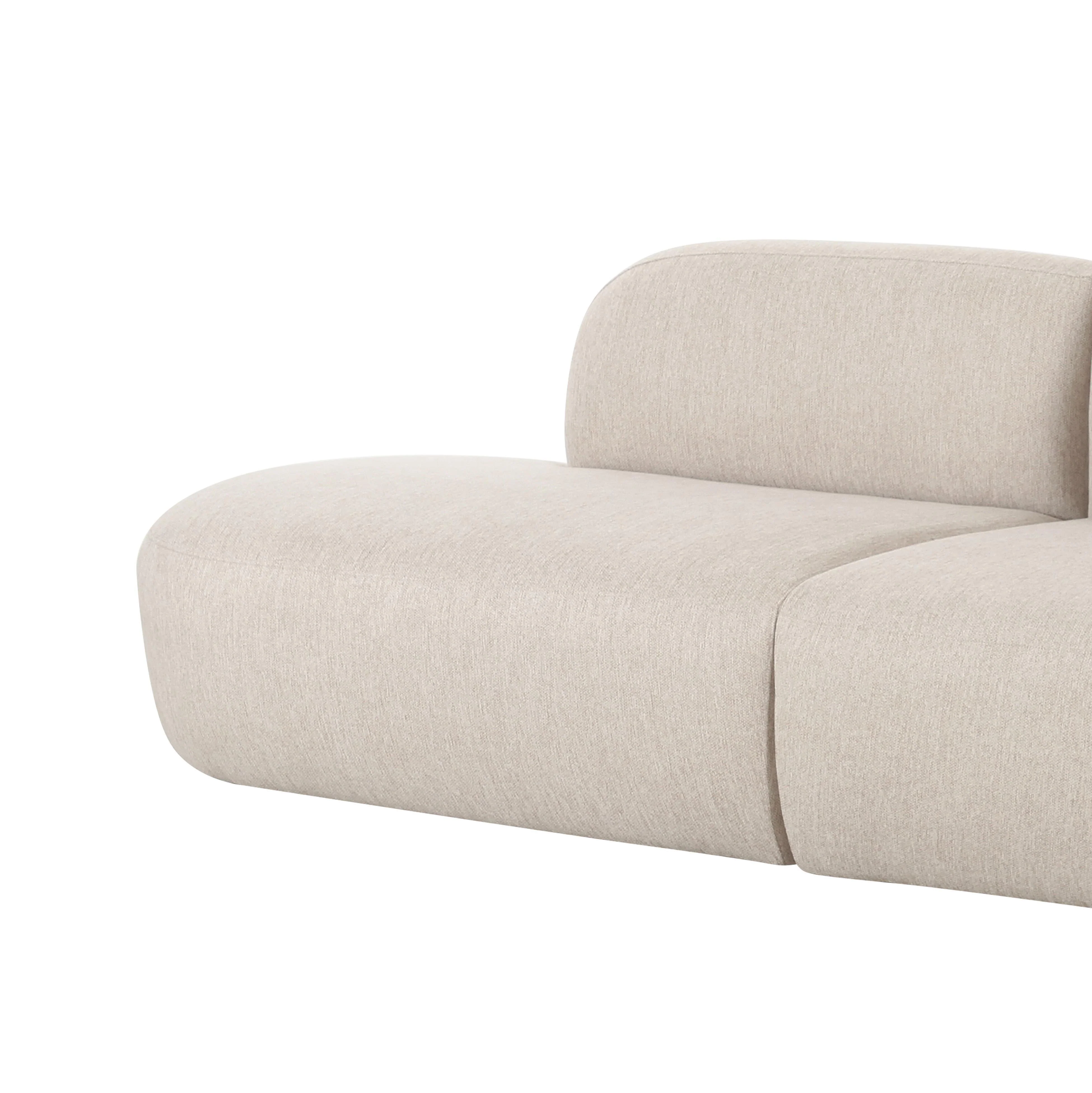Broohah Beige Linen Sofa - Remutear