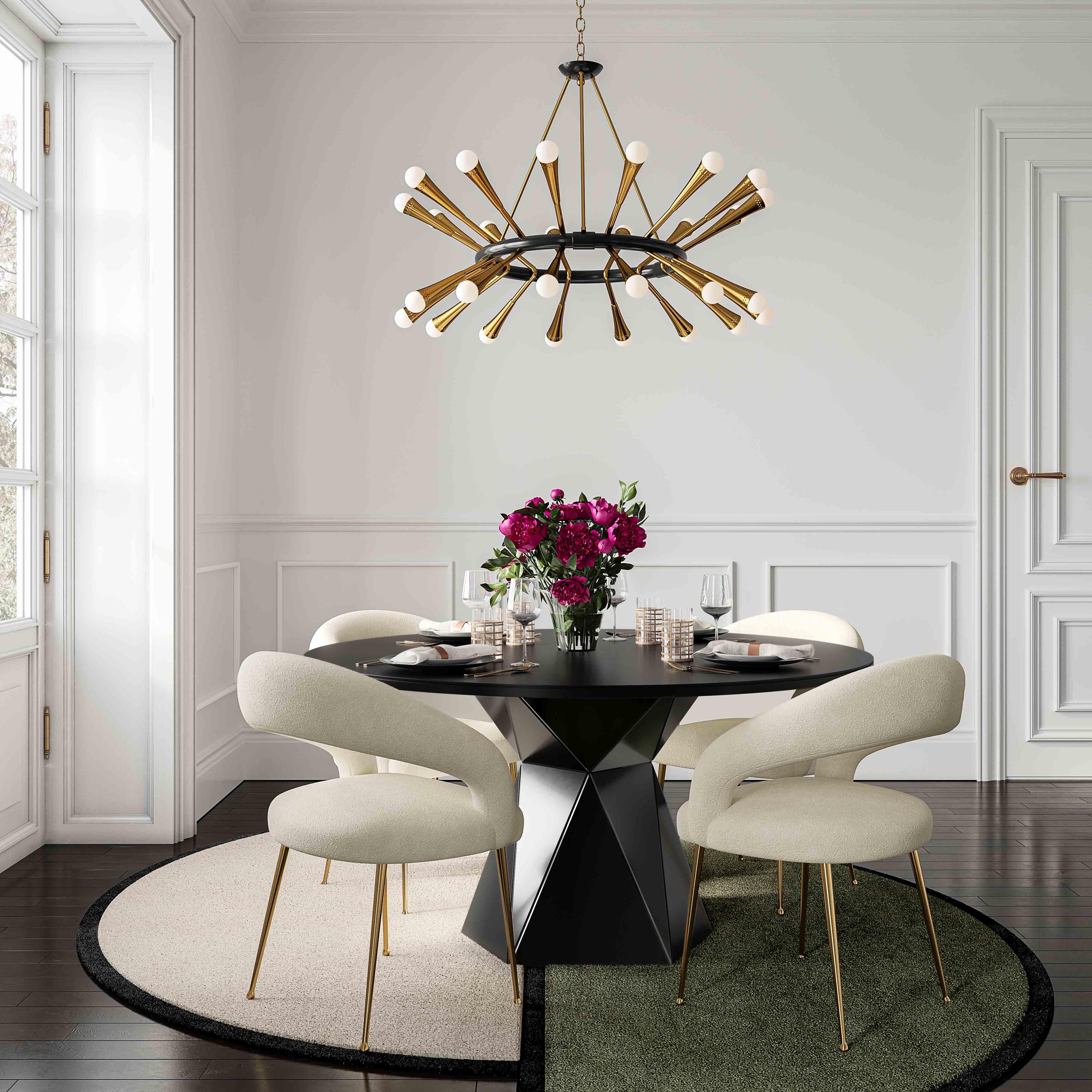 Rocco Cream Boucle Dining Chair - Remutear