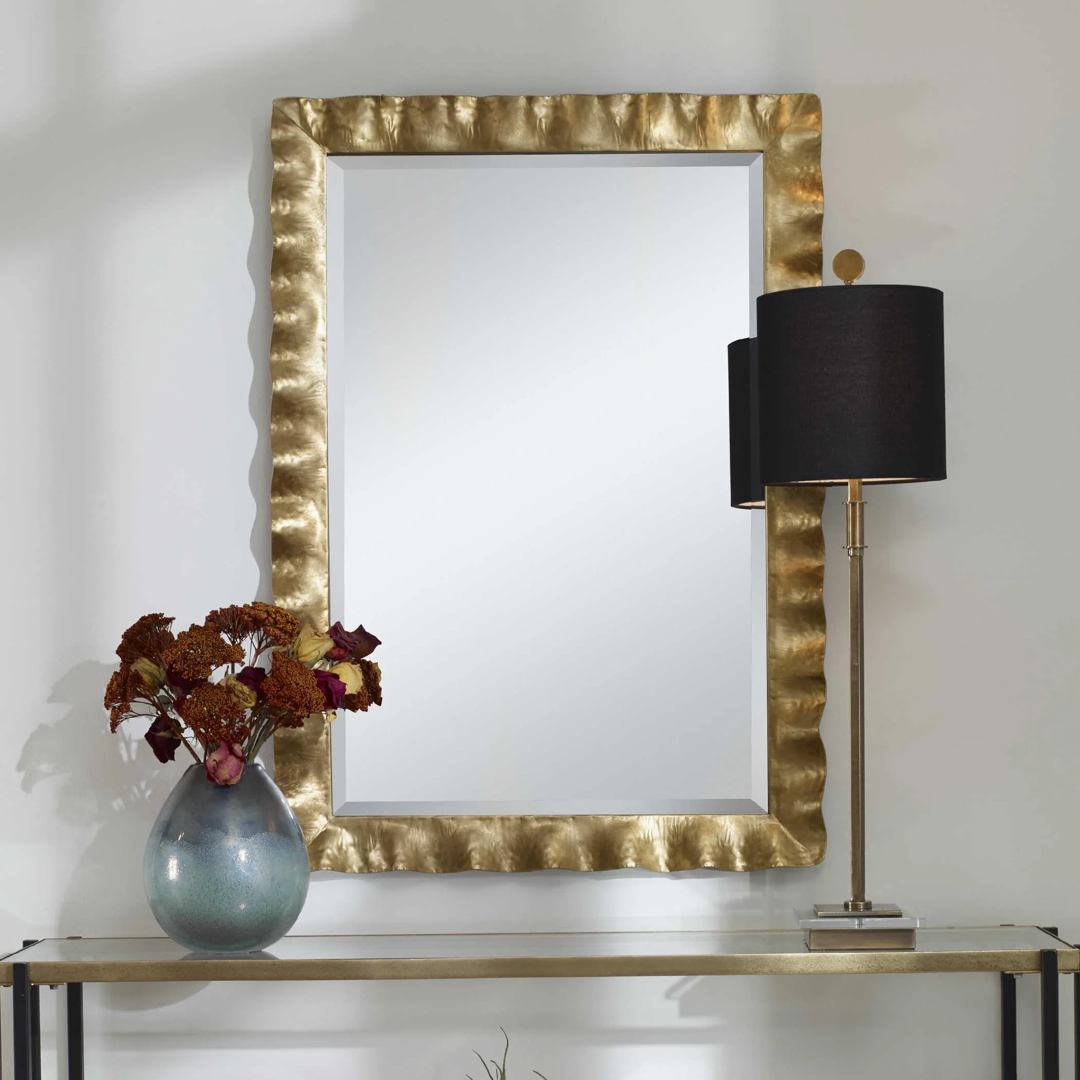 HAYA SCALLOPED GOLD MIRROR - Remutear