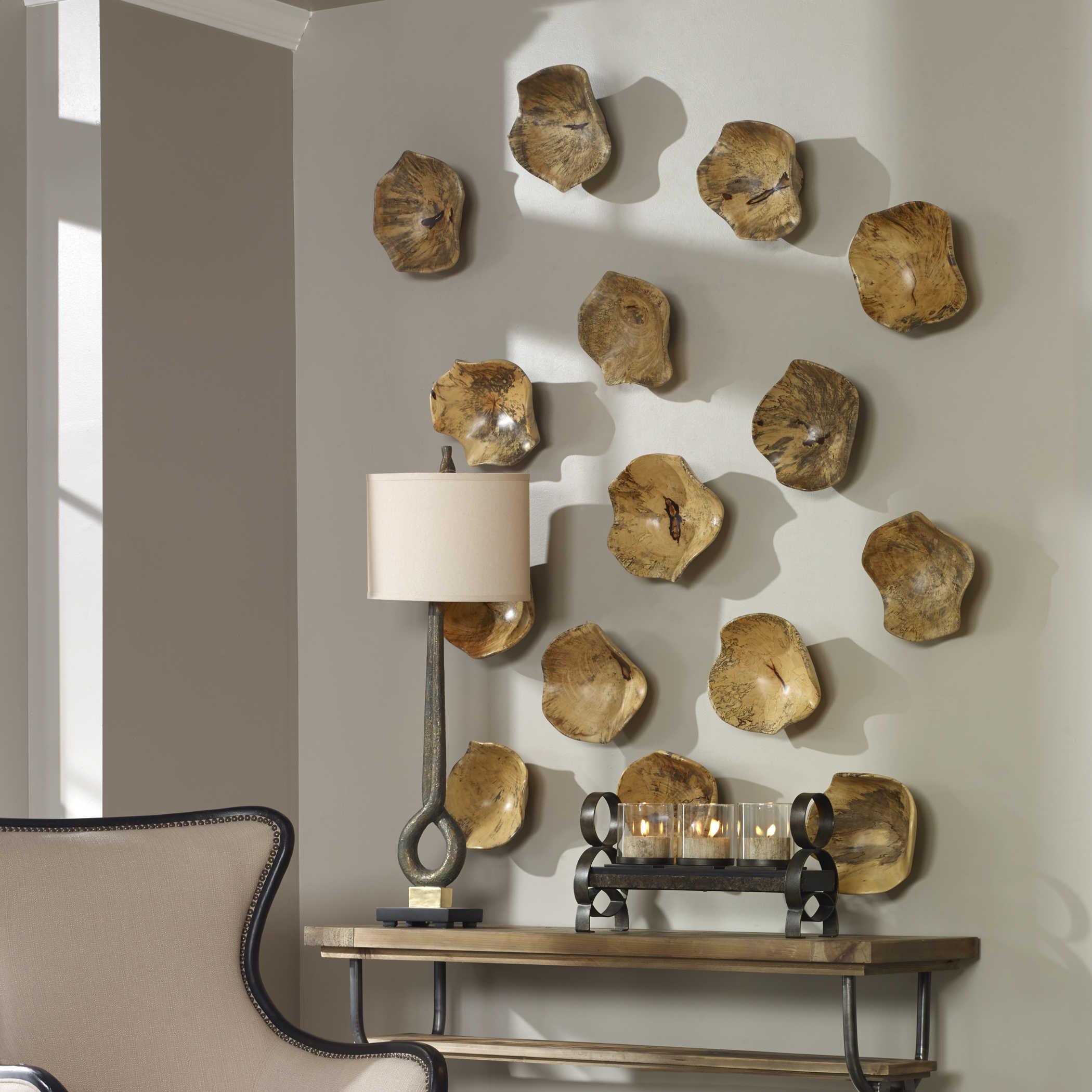 TAMARINE WOOD WALL ART SET OF 3 - Remutear