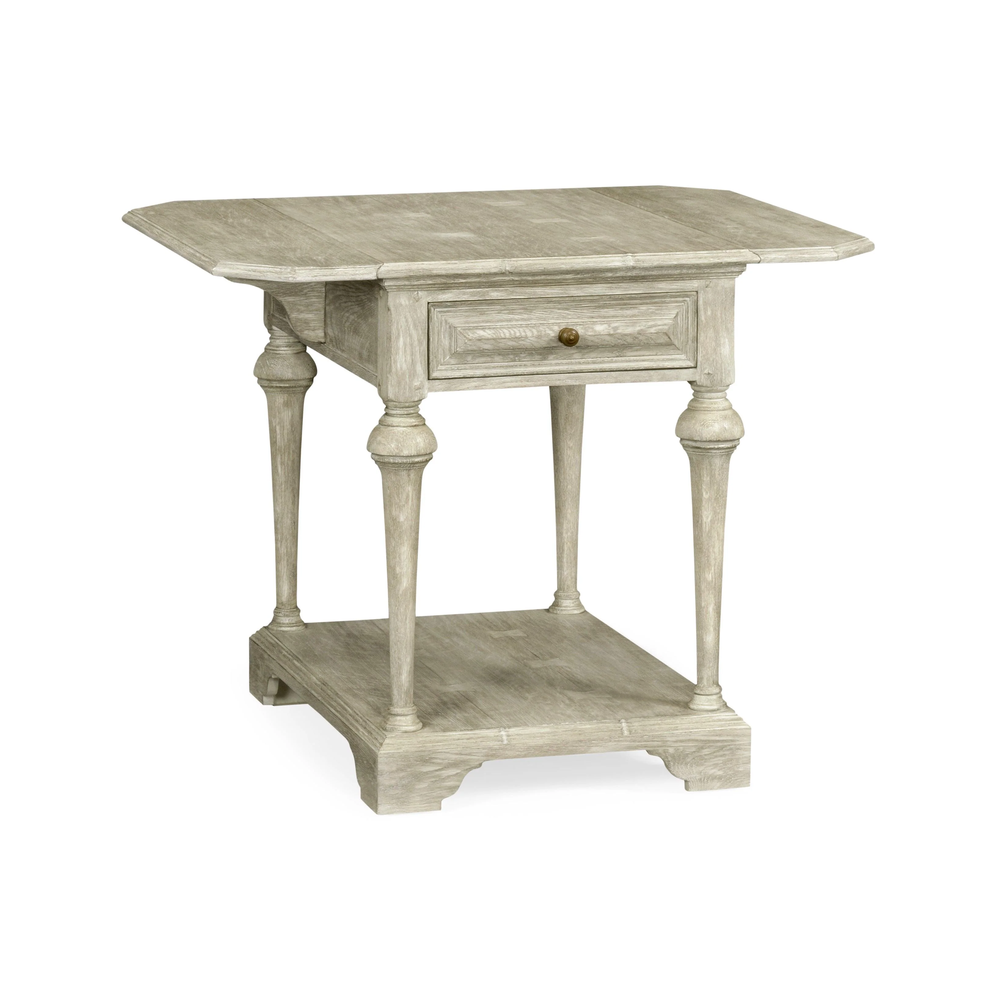 Traditional Accents Elizabethan Greyed Oak Pembroke Table - Remutear