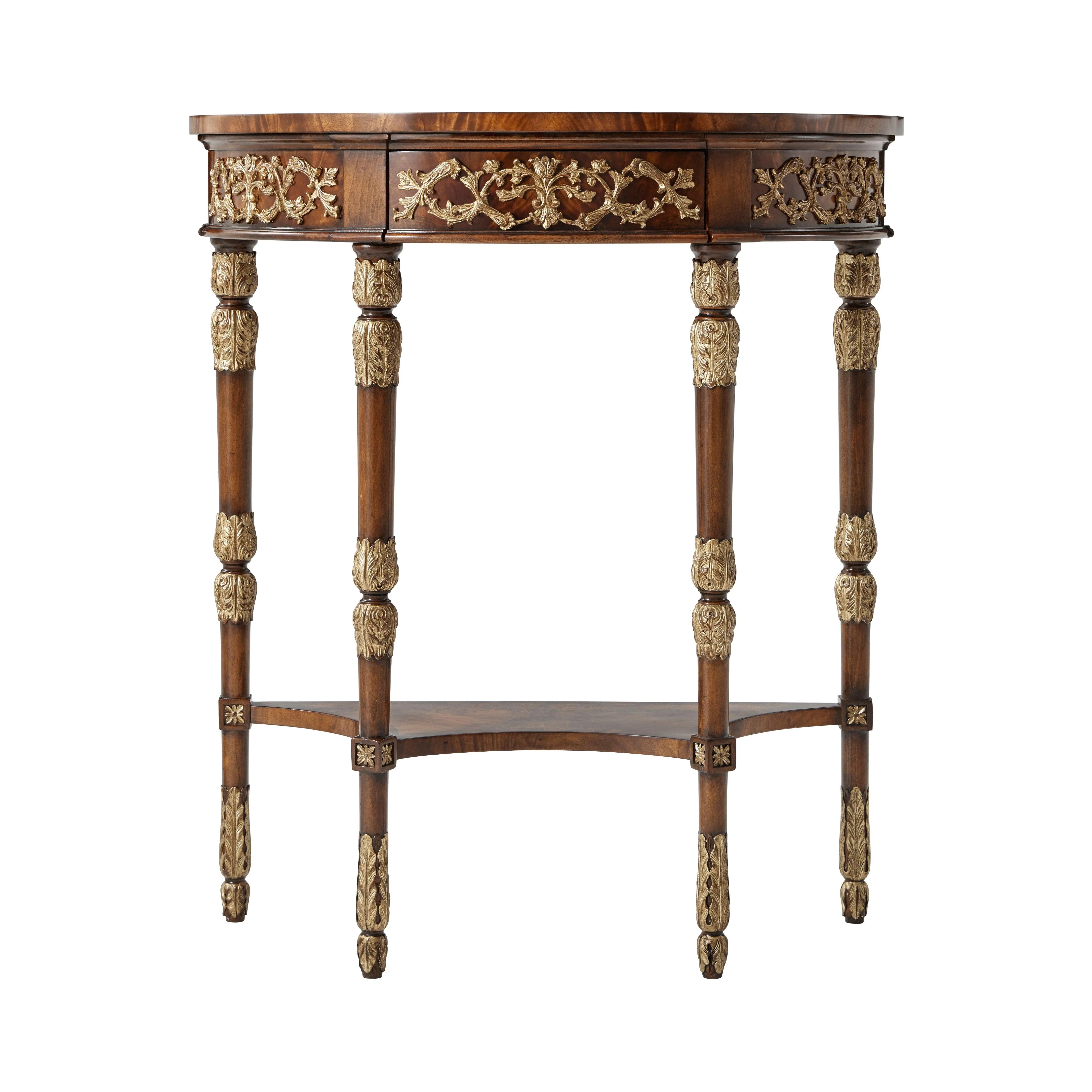 Beauty of Leaves Accent Console Table - Remutear