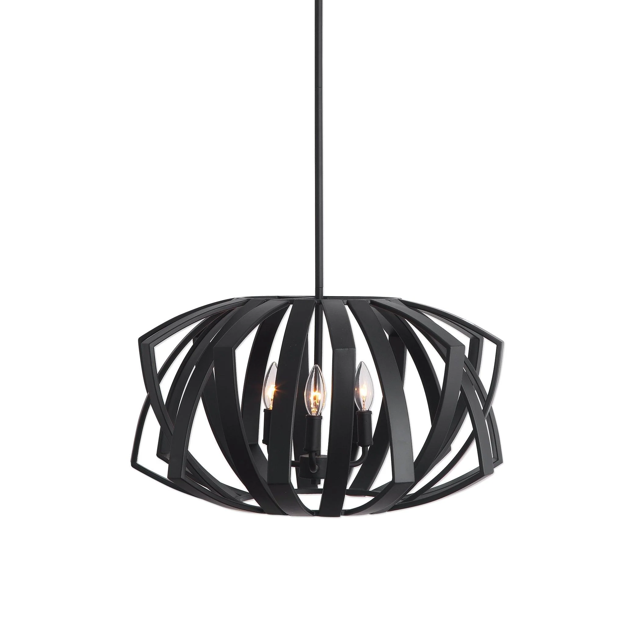 THALES BLACK GEOMETRIC 3 LIGHT PENDANT - Remutear