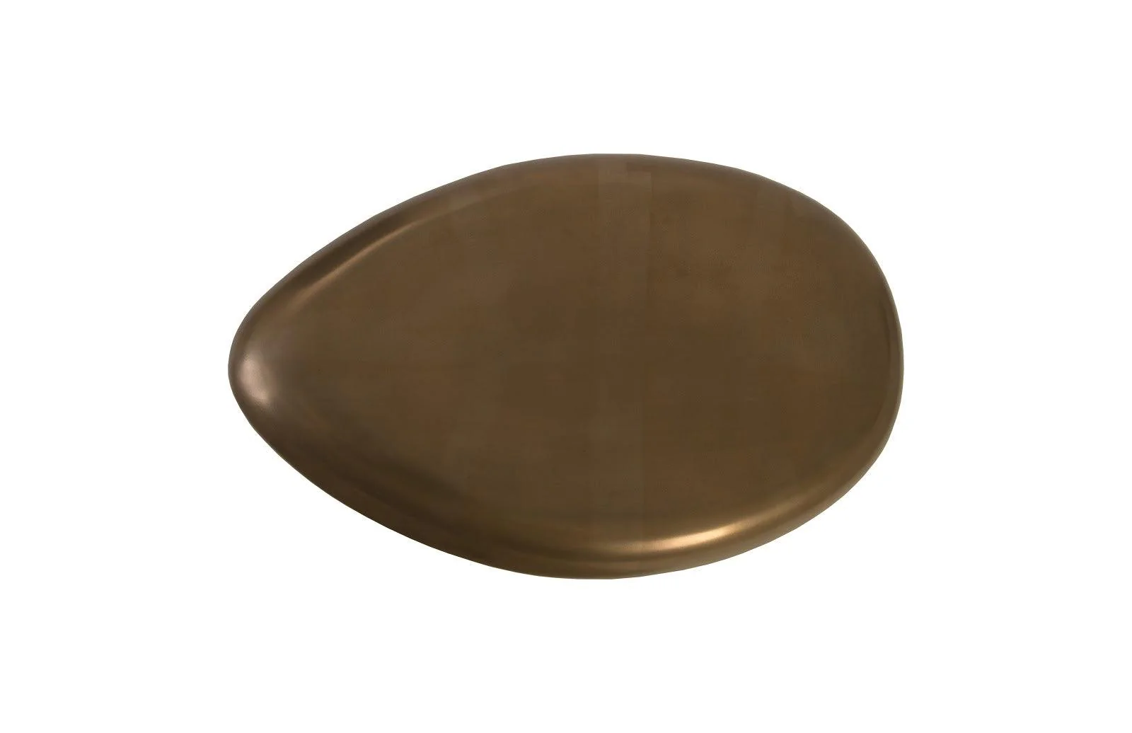 River Stone Coffee Table, Small, Resin, Bronze Finish - Remutear