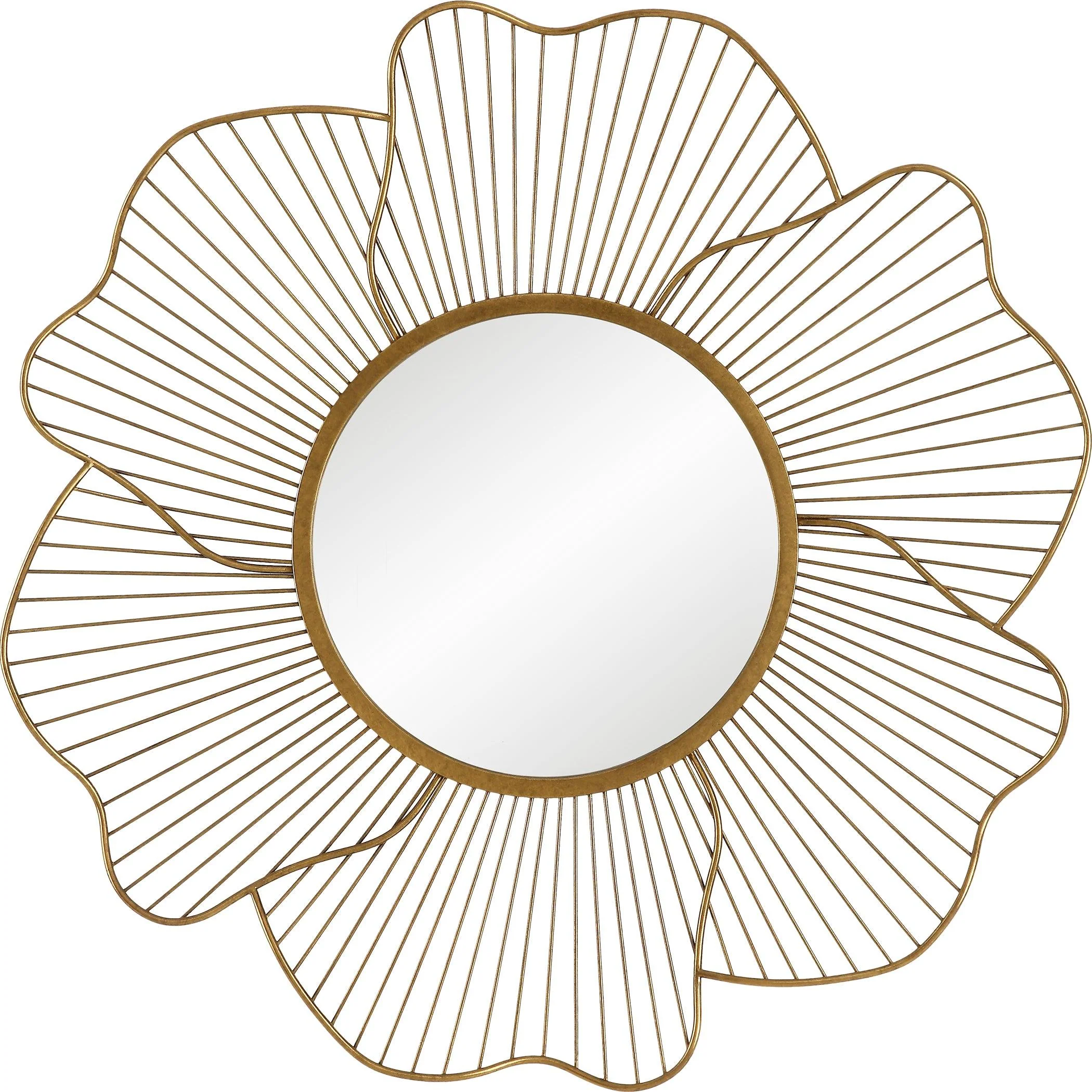 Blossom Gold Floral Mirror - Remutear