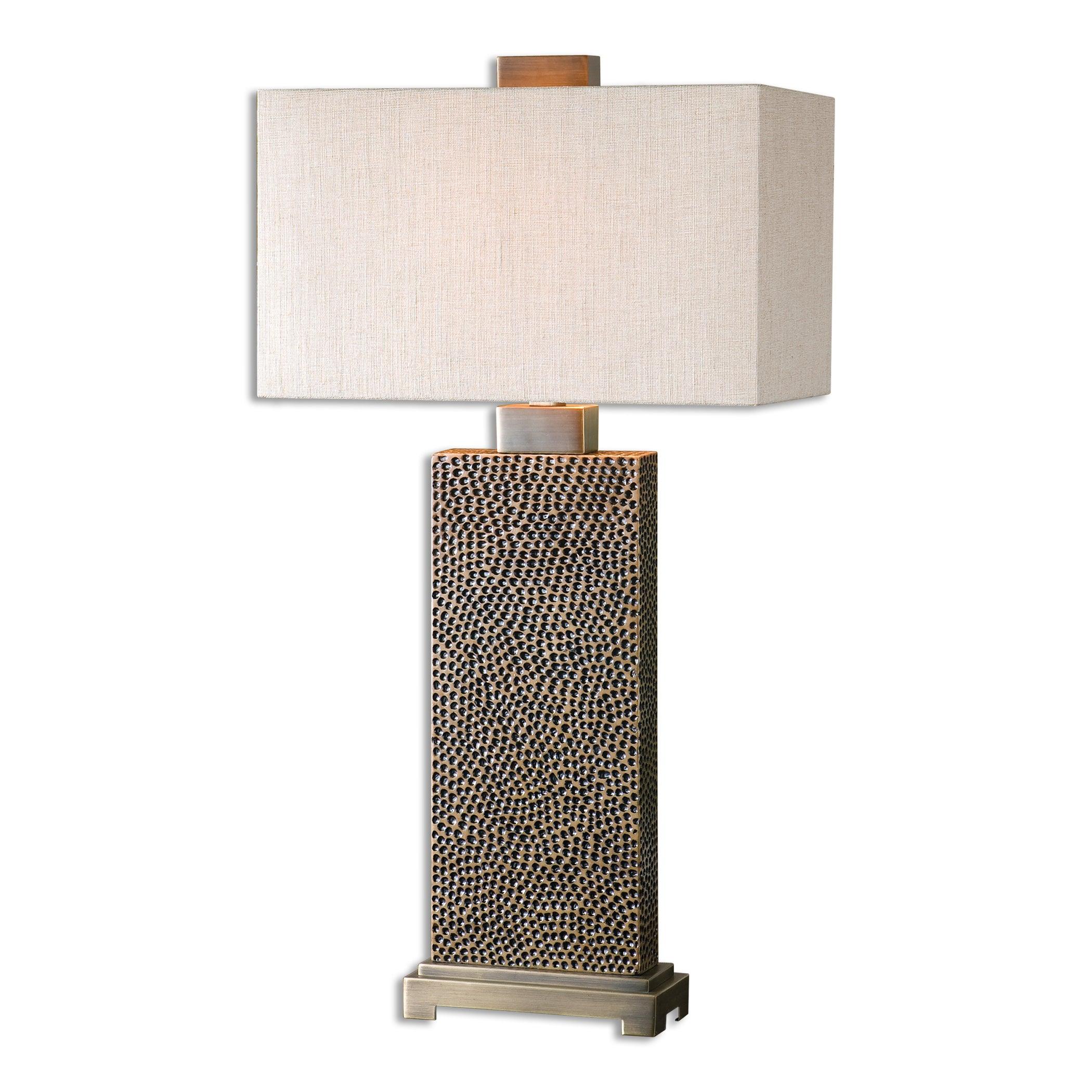 CANFIELD COFFEE BRONZE TABLE LAMP - Remutear