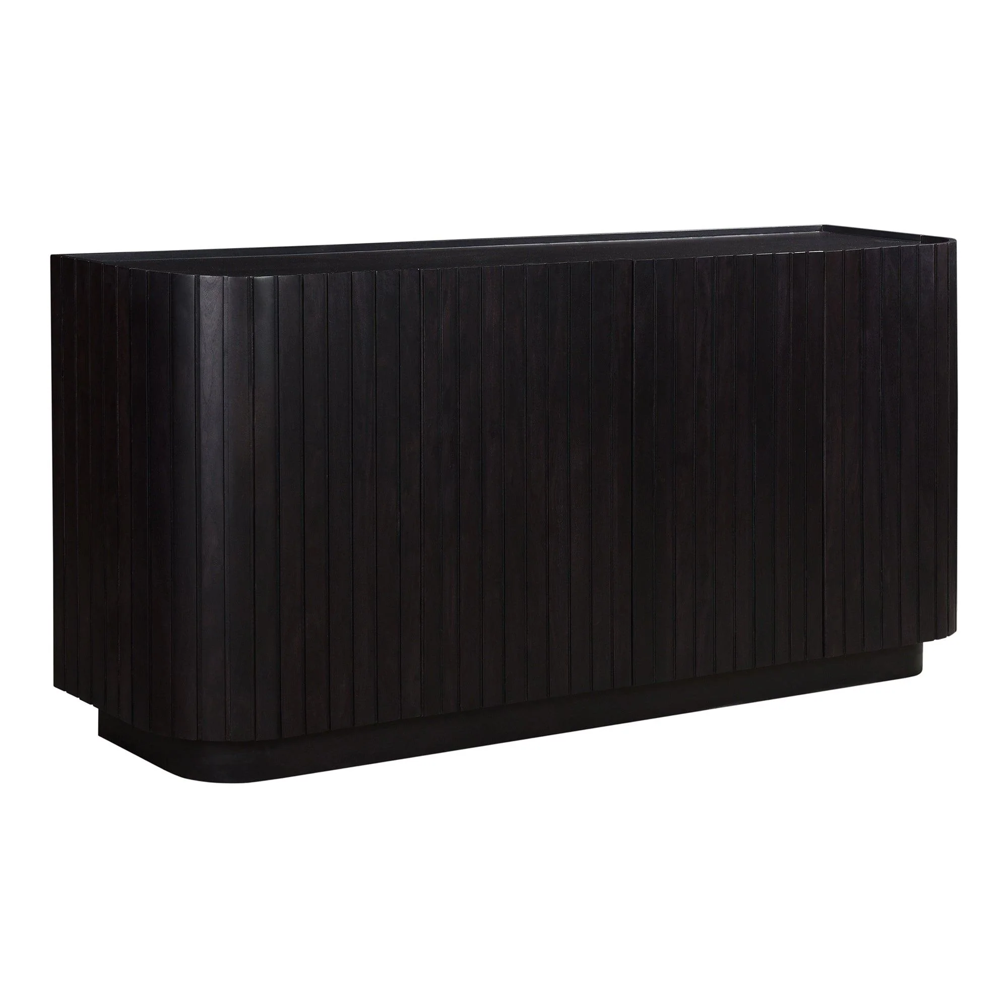 Povera 4 Door Sideboard Black - Remutear