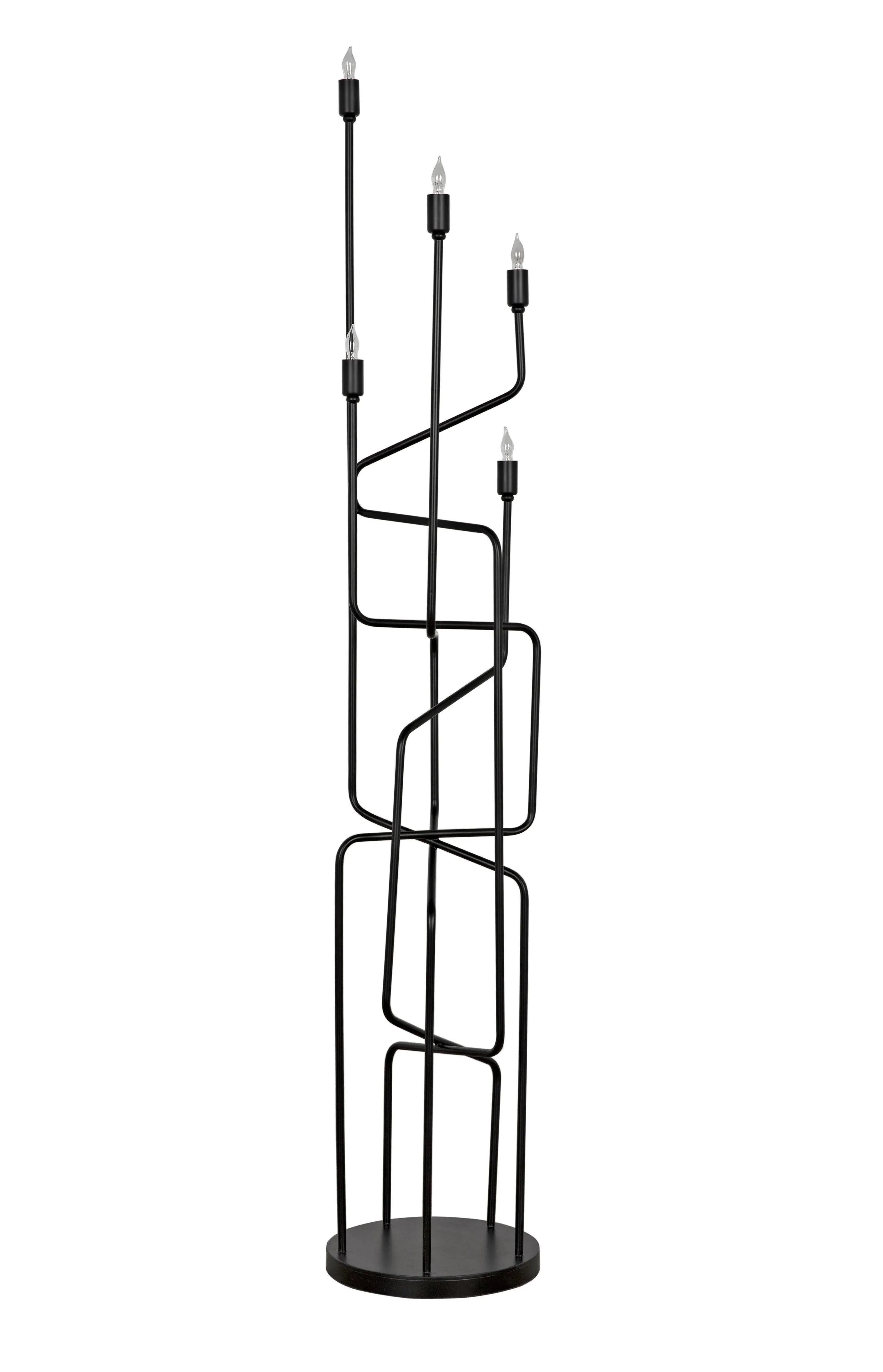 Moriarty Floor Lamp, Black Metal - Remutear
