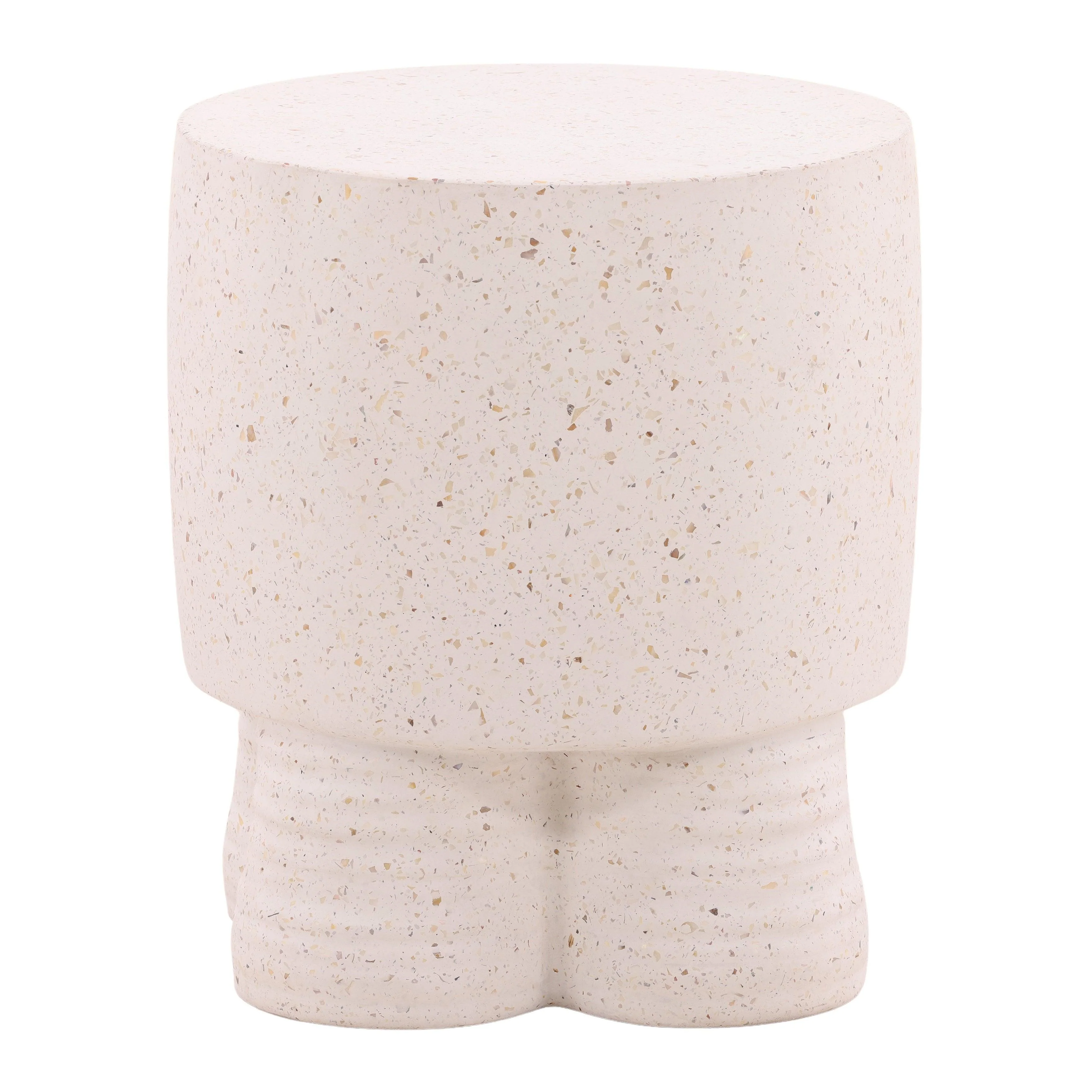 Theodore Outdoor End Table Ivory - Remutear