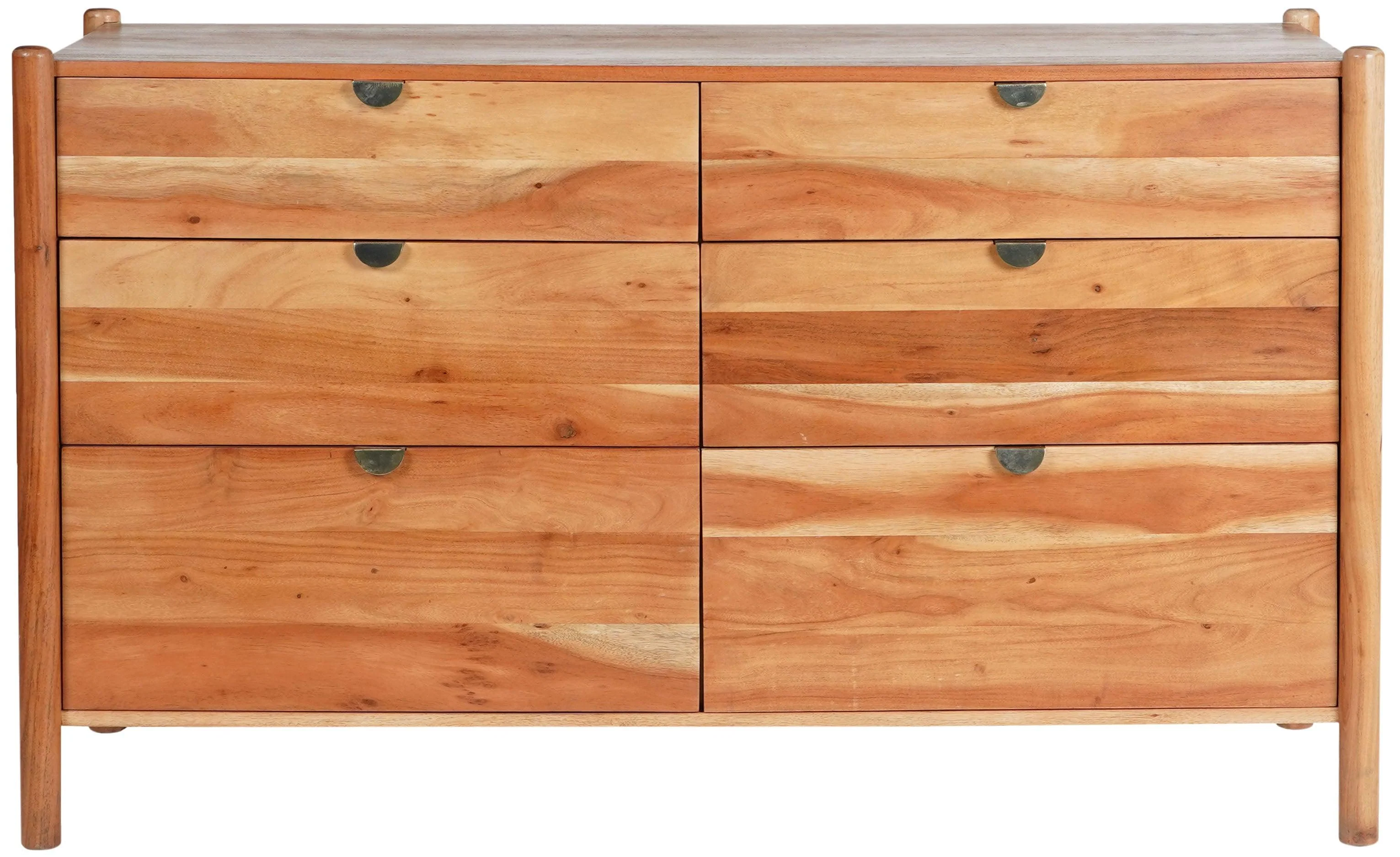 SHANTI 6 DRAWER WOOD DRESSER - Remutear