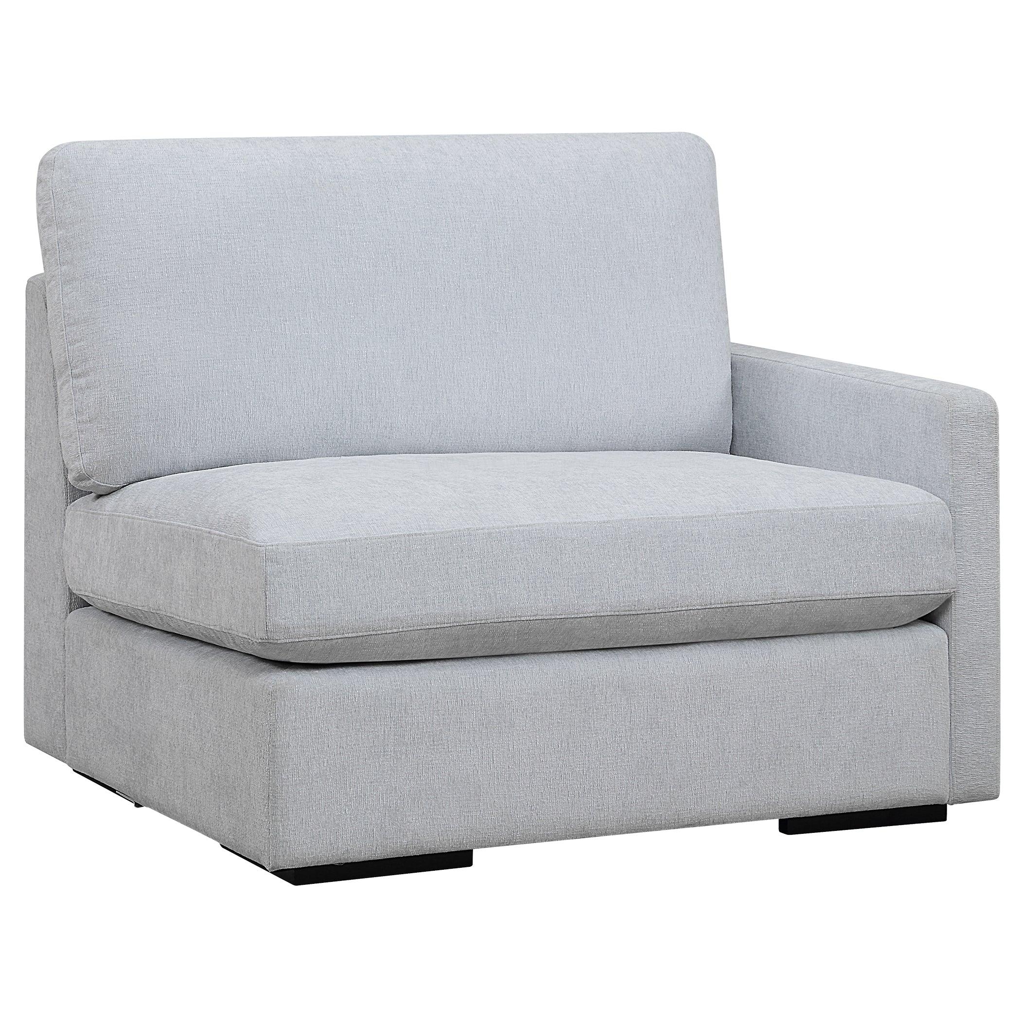 Refuge Cloud Blue Right Arm Facing Sofa - Remutear