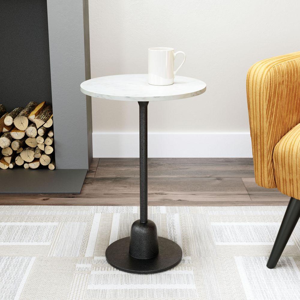 Whammy Side Table White & Black - Remutear