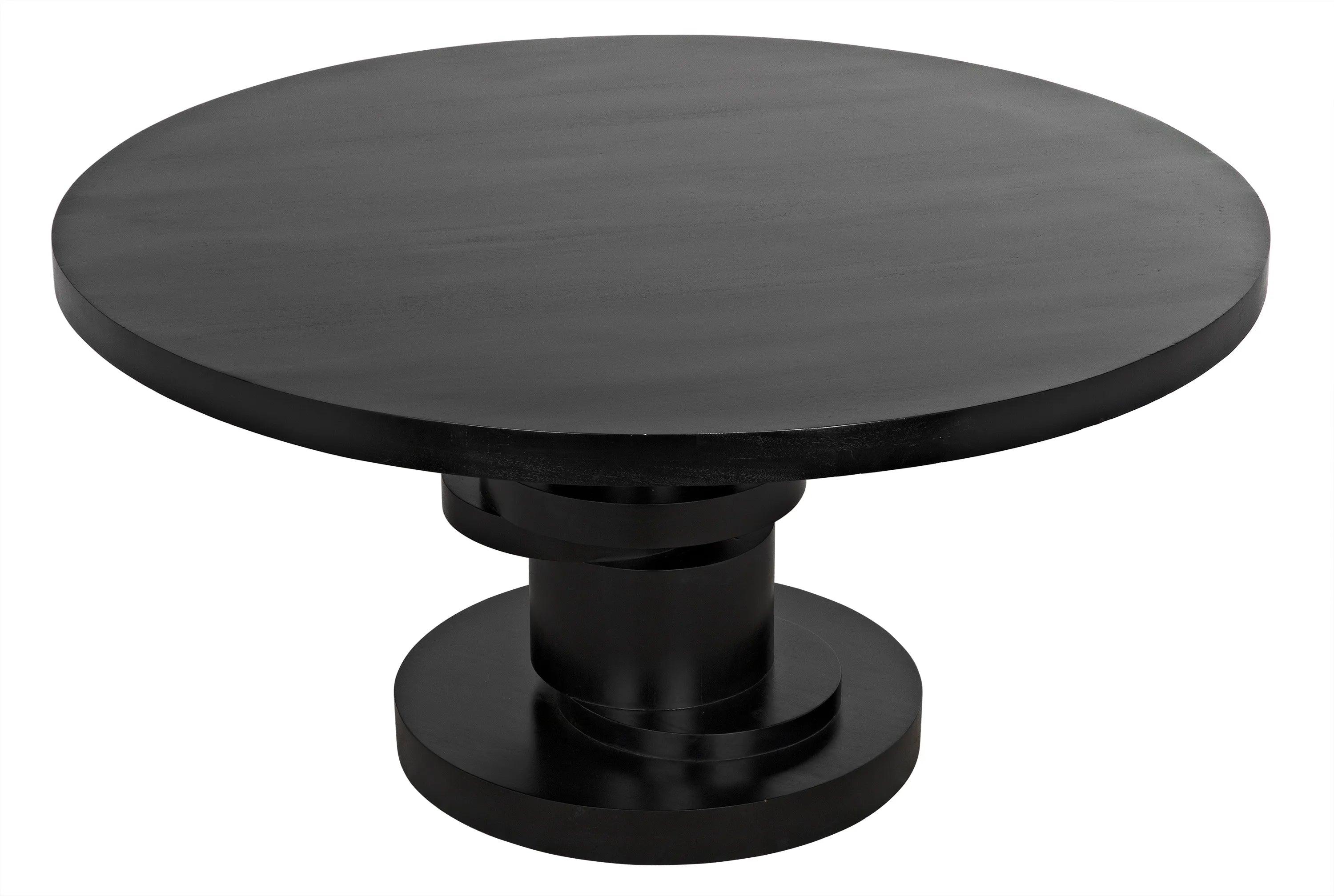 Hugo Dining Table, Hand Rubbed Black - Remutear